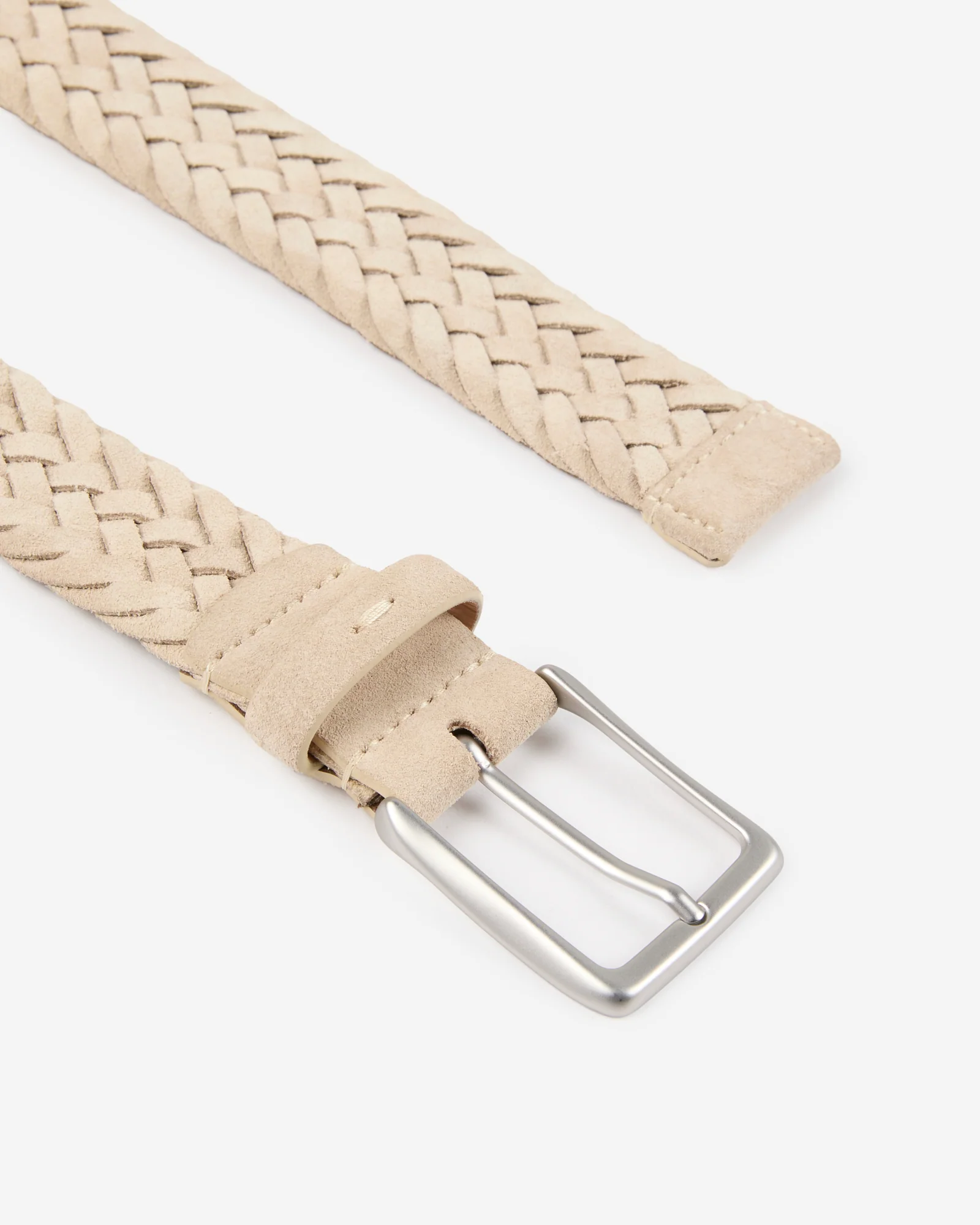 Braided suede leather belt - Image 2