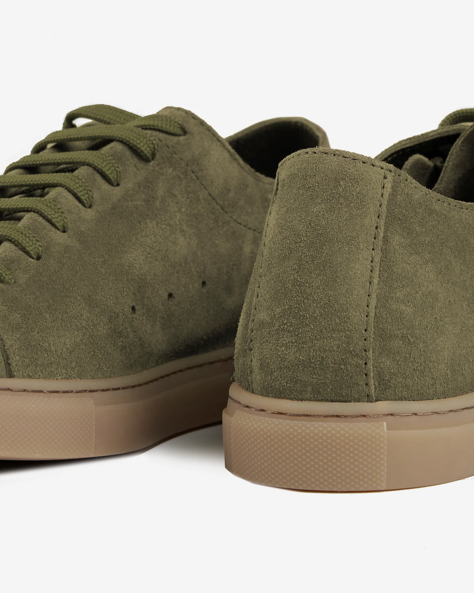 Calfskin and suede trainers - Image 3