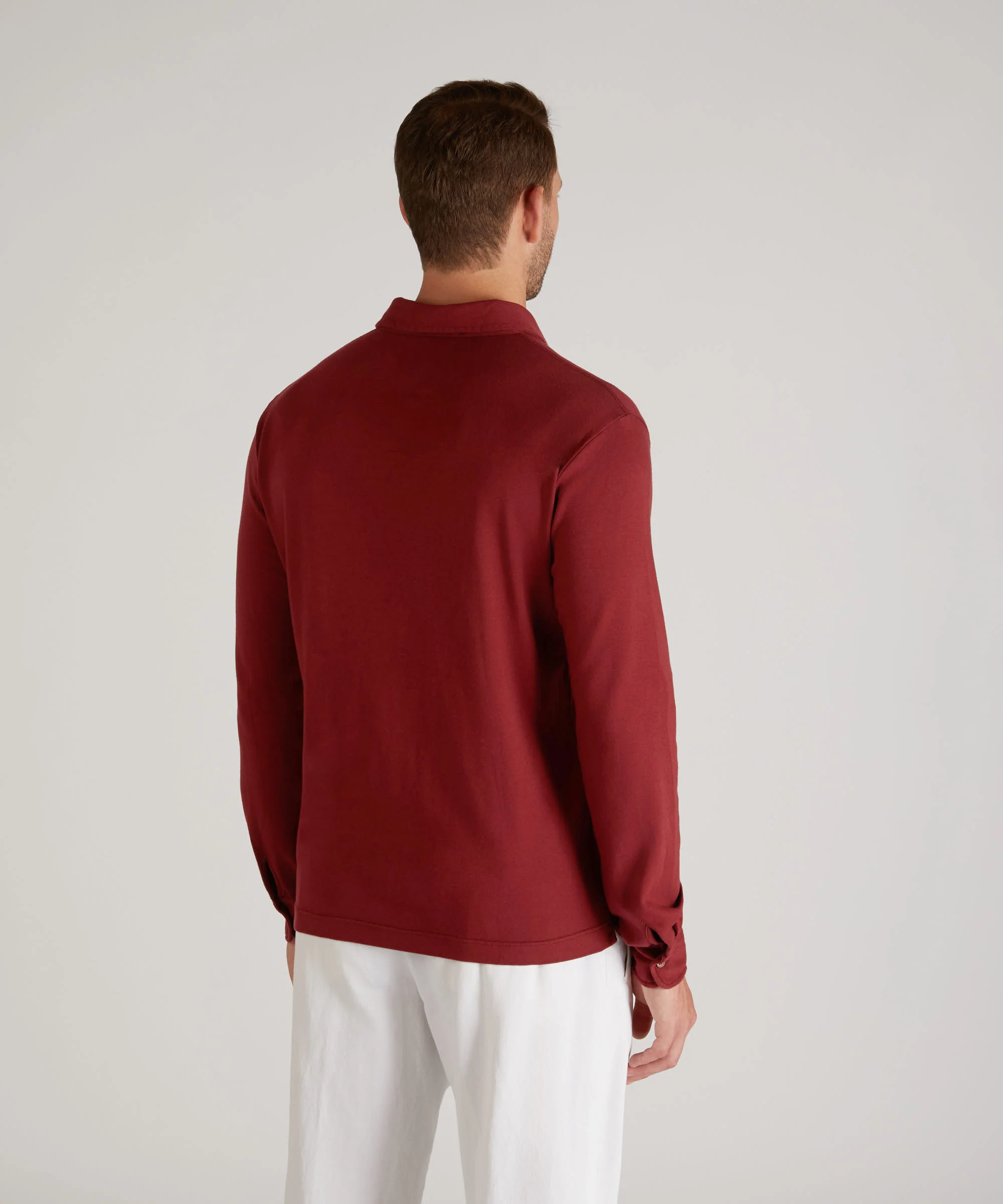Certified interlock cotton slim fit polo shirt - Image 3