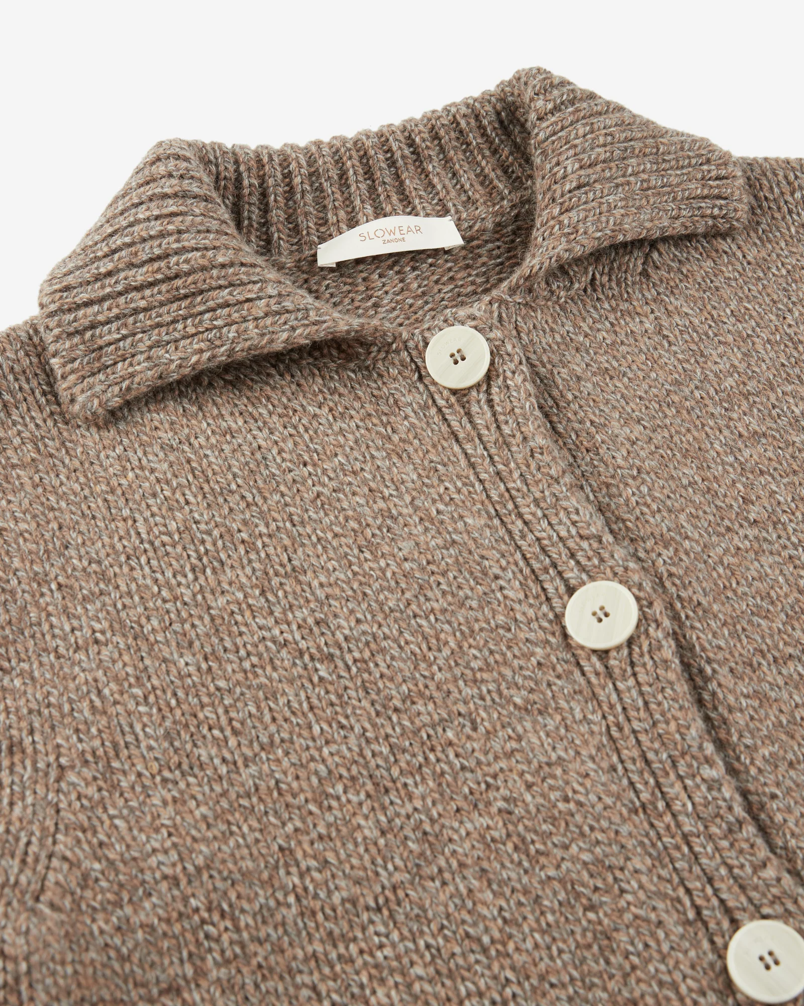 Chioto slim fit cardigan in wool and Alpaca - Image 6