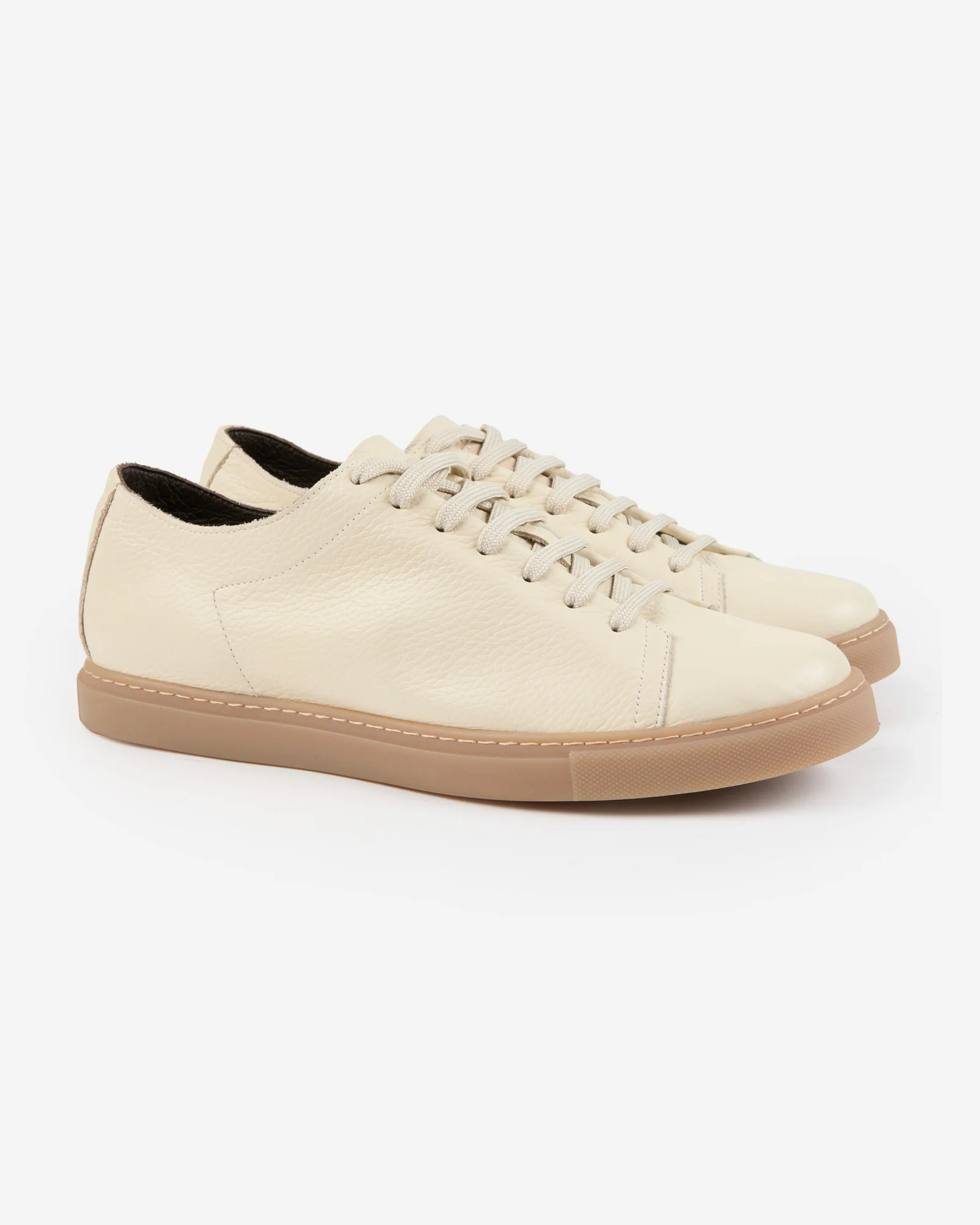Hammered calfskin trainers