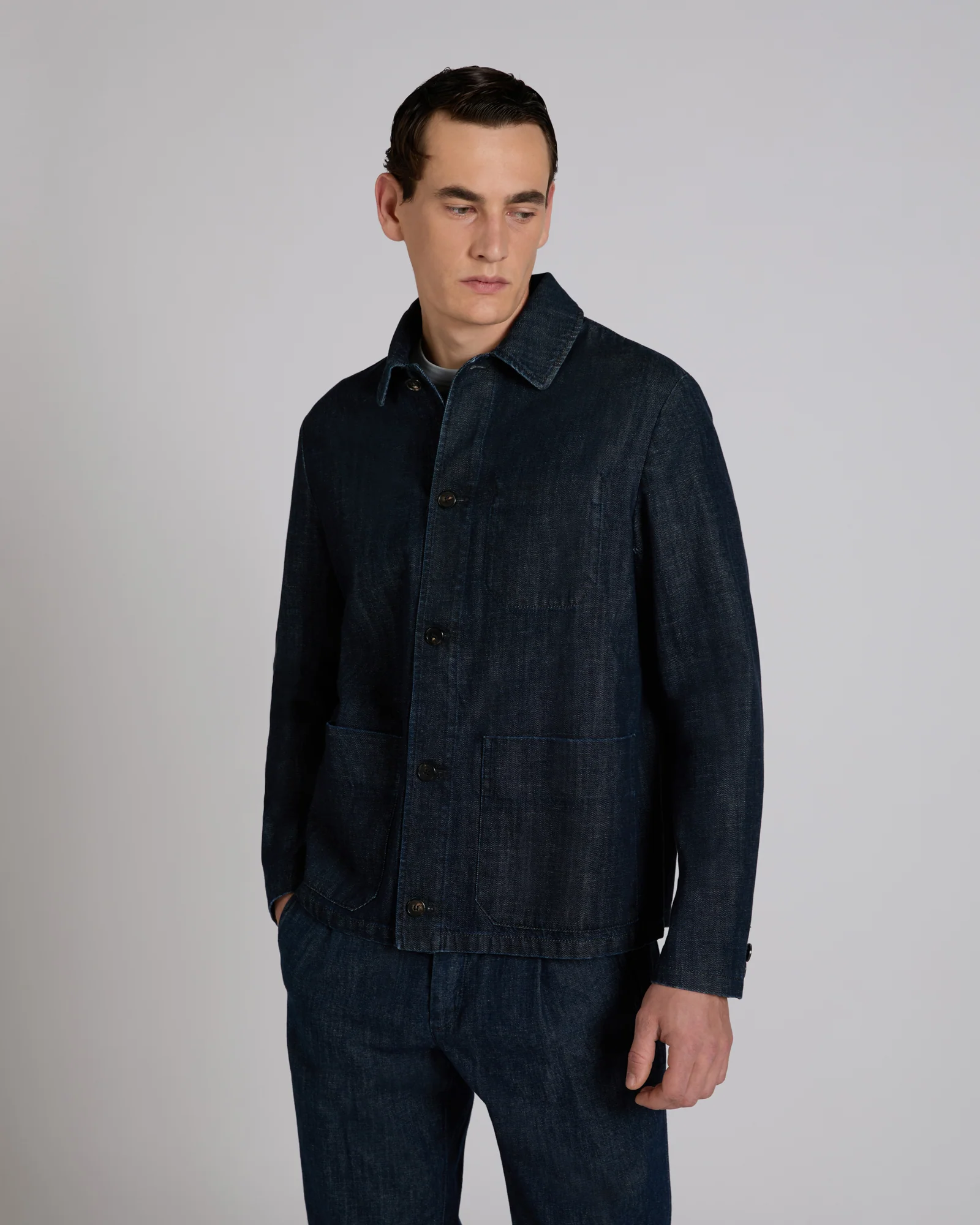 Japanese denim chore jacket - Image 2