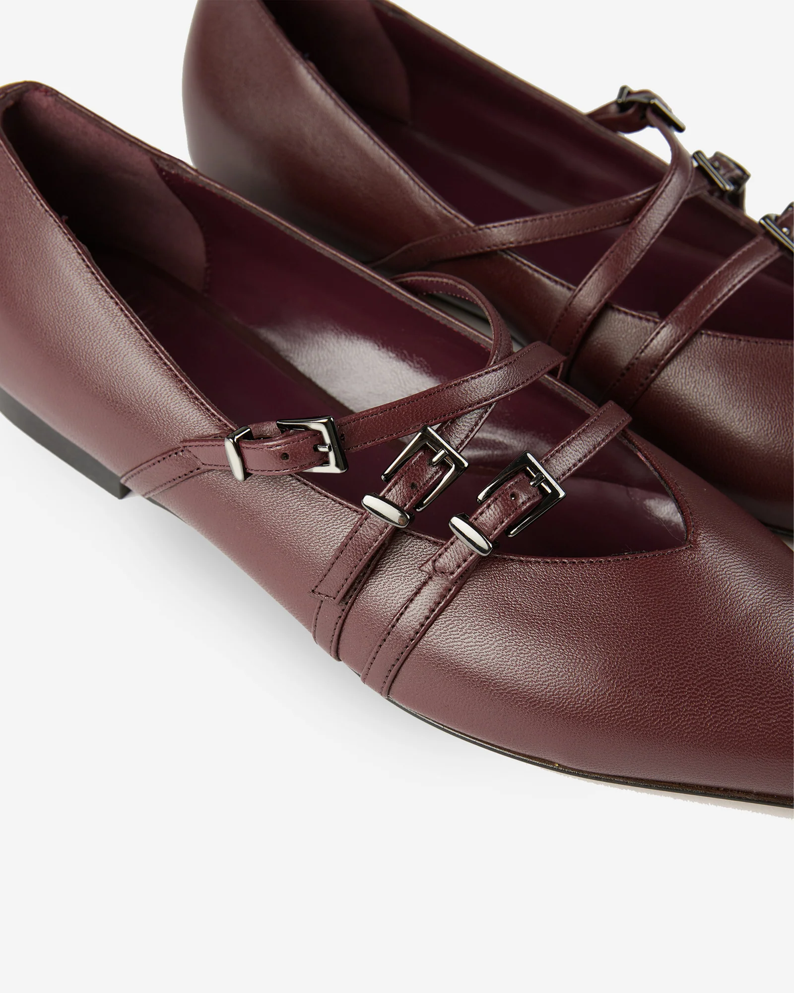 Leather ballet pumps - Image 3