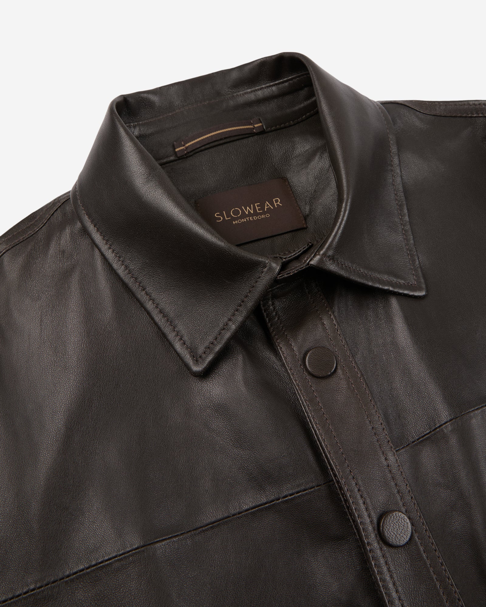 Leather overshirt - Image 6