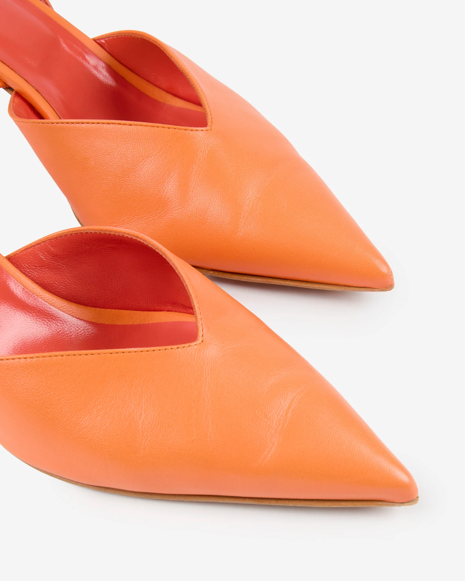 Leather slingback pumps - Image 3