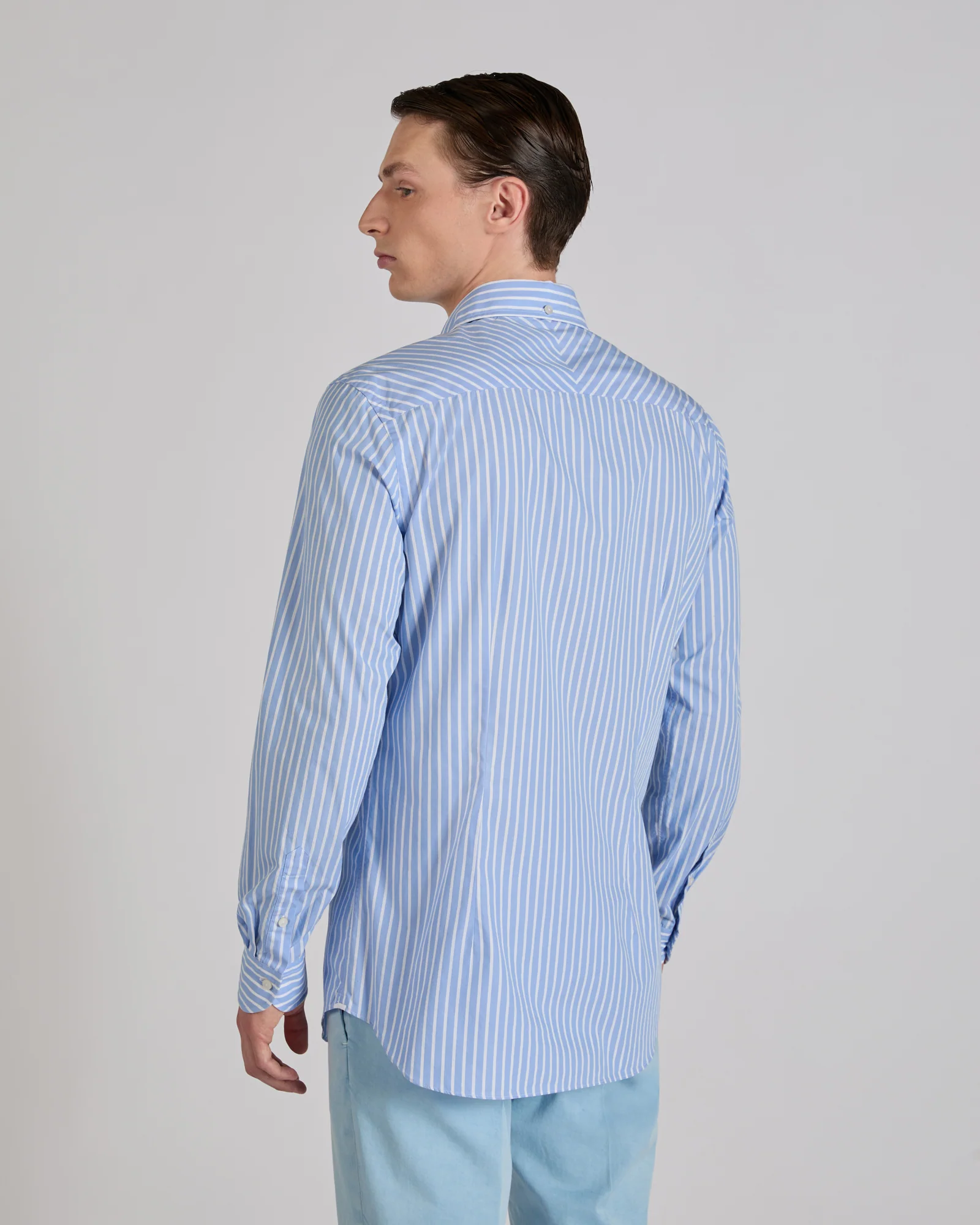 Regular fit cotton poplin shirt - Image 3