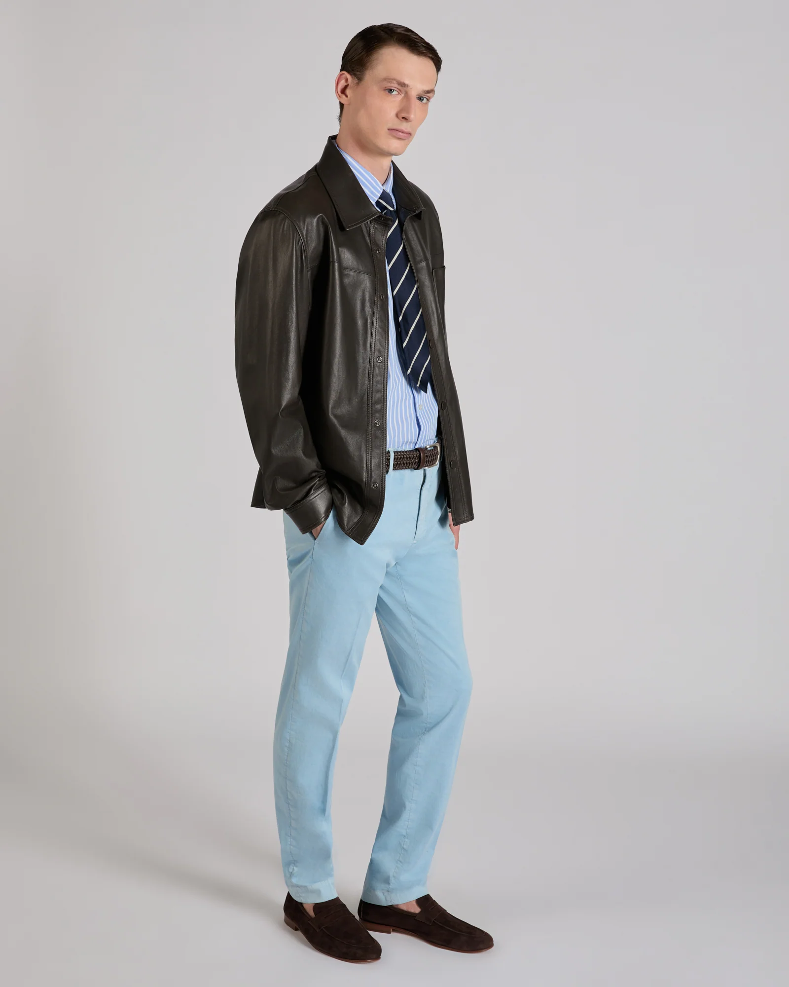 Regular fit cotton poplin shirt - Image 5