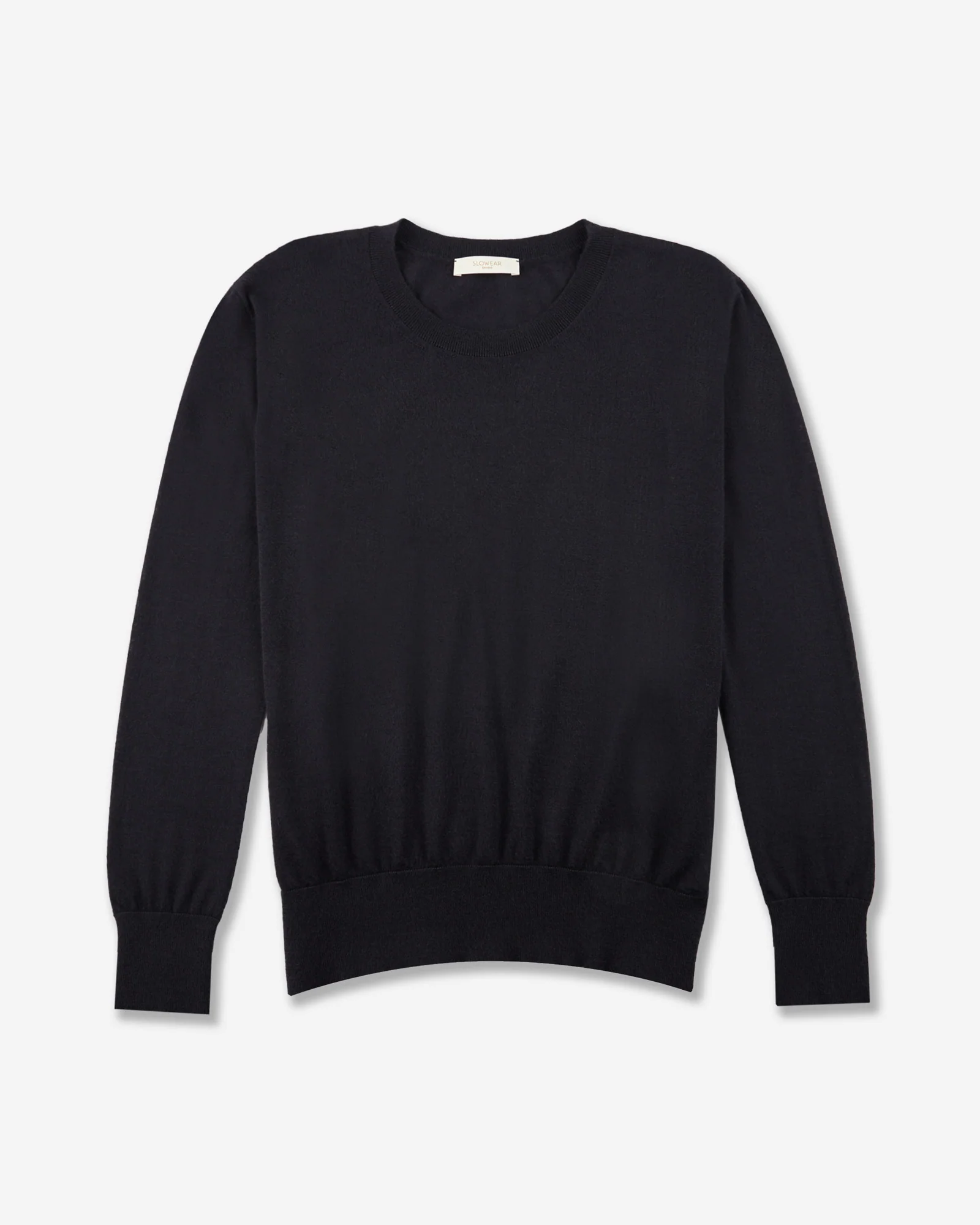 Regular fit crewneck sweater in cashmere and silk