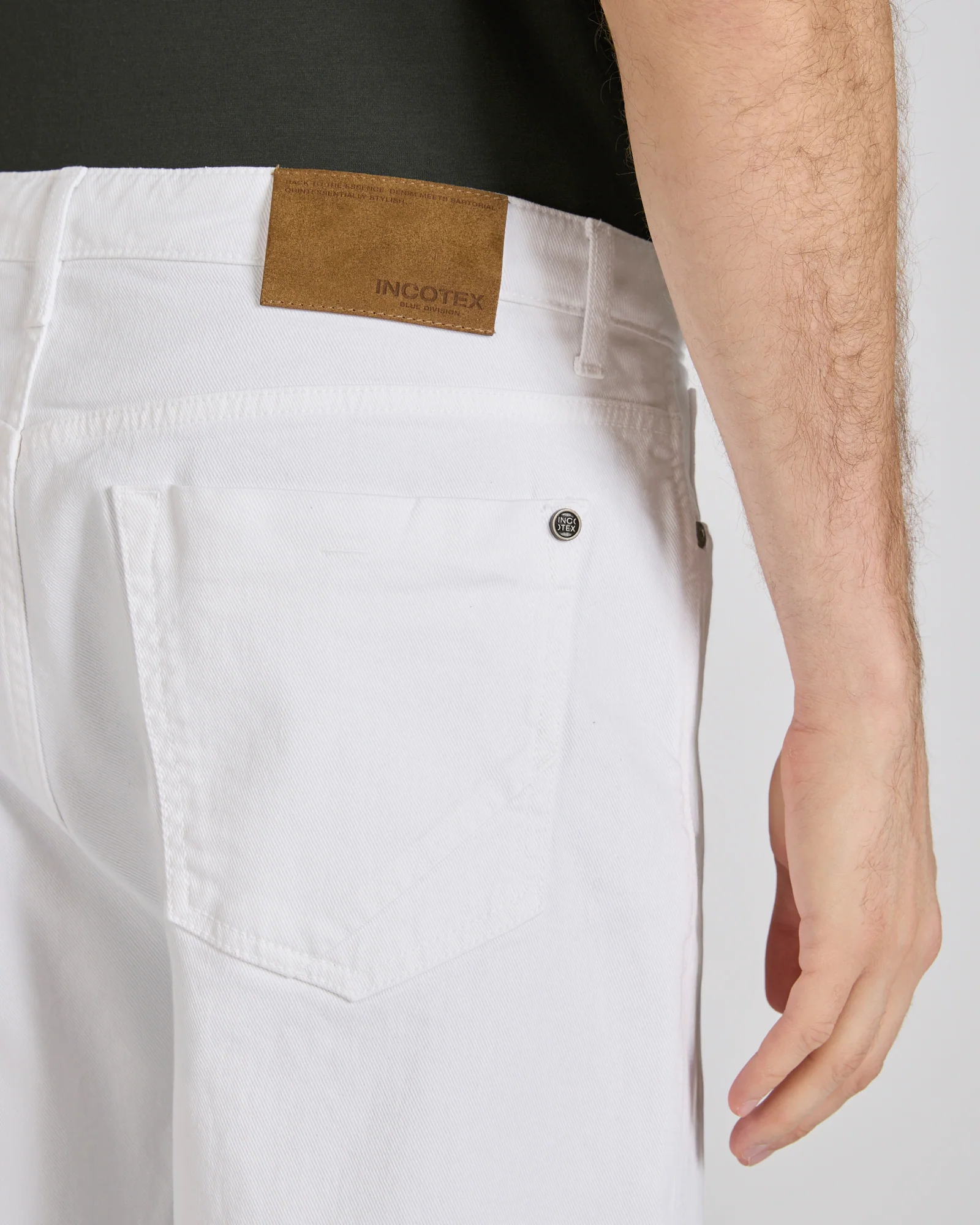 Regular fit five-pocket cotton bull trousers - Image 5