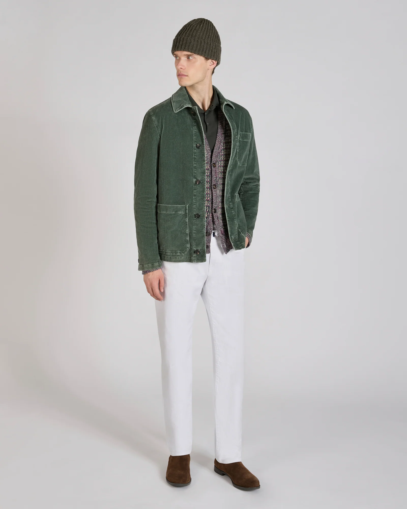Regular fit five-pocket cotton bull trousers - Image 6