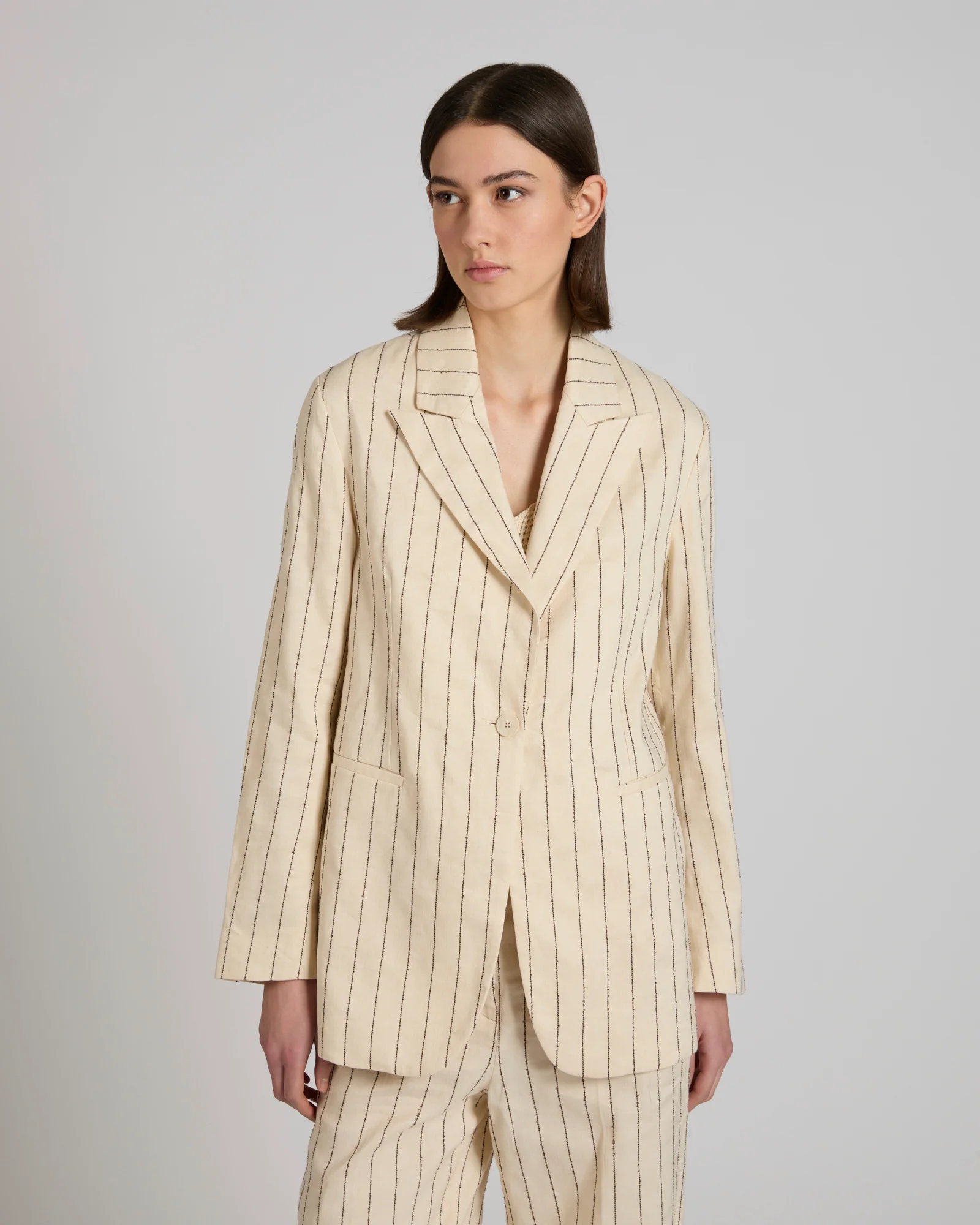 Regular fit jacket in linen blend - Image 2