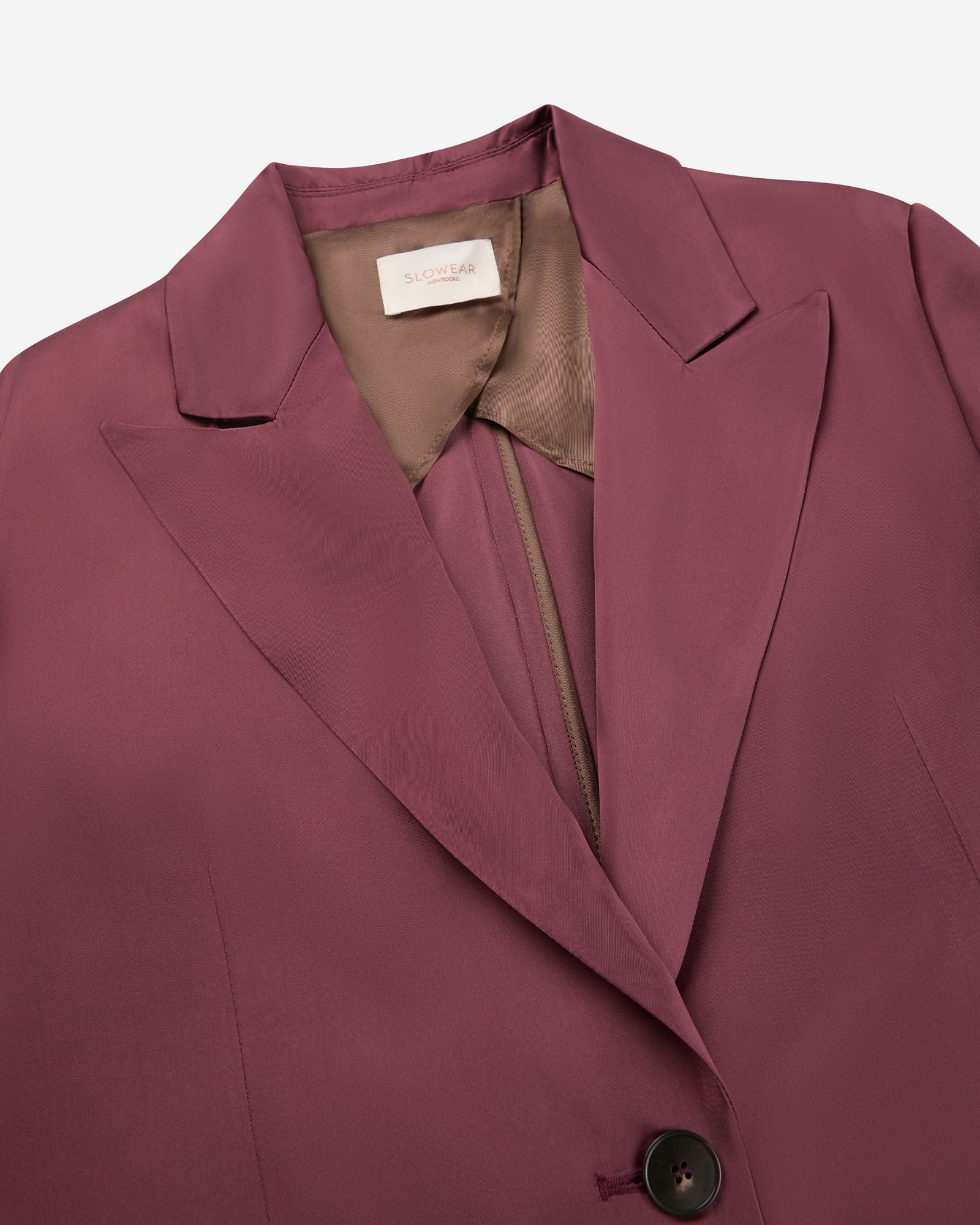 Regular fit jacket in shiny satin - Image 6