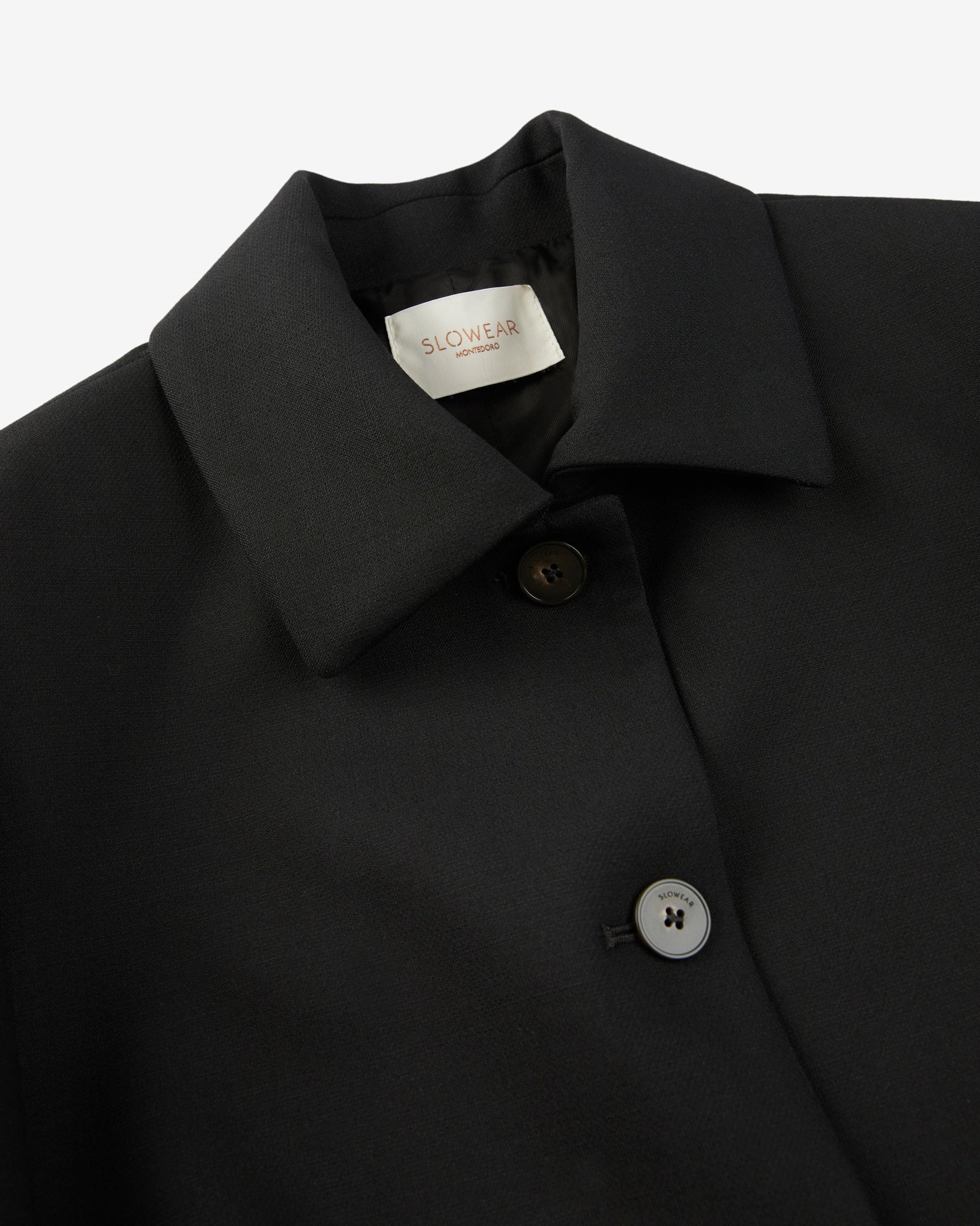 Regular fit jacket in two way stretch wool - Image 6