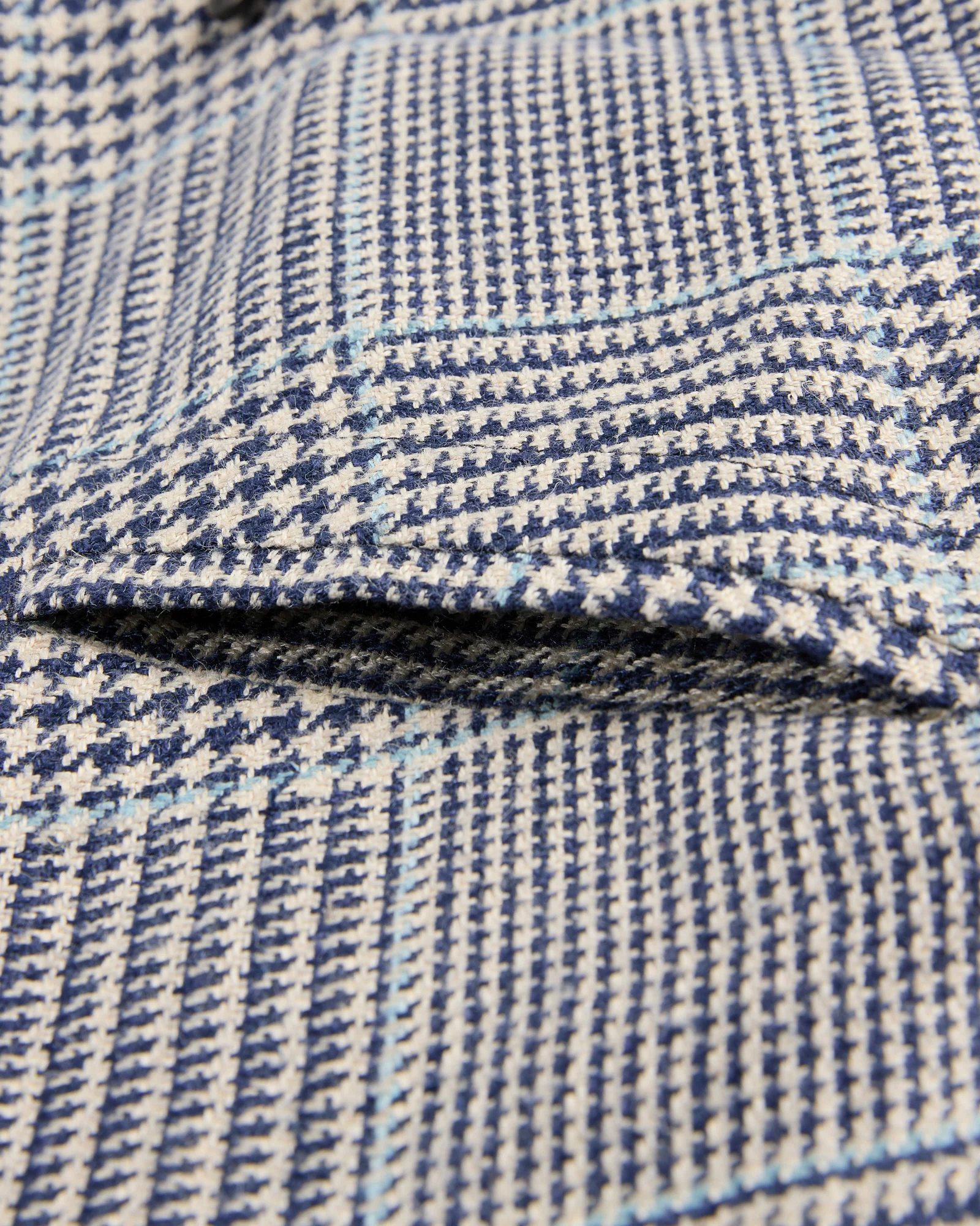 Regular fit linen and silk double-breasted jacket - Image 8