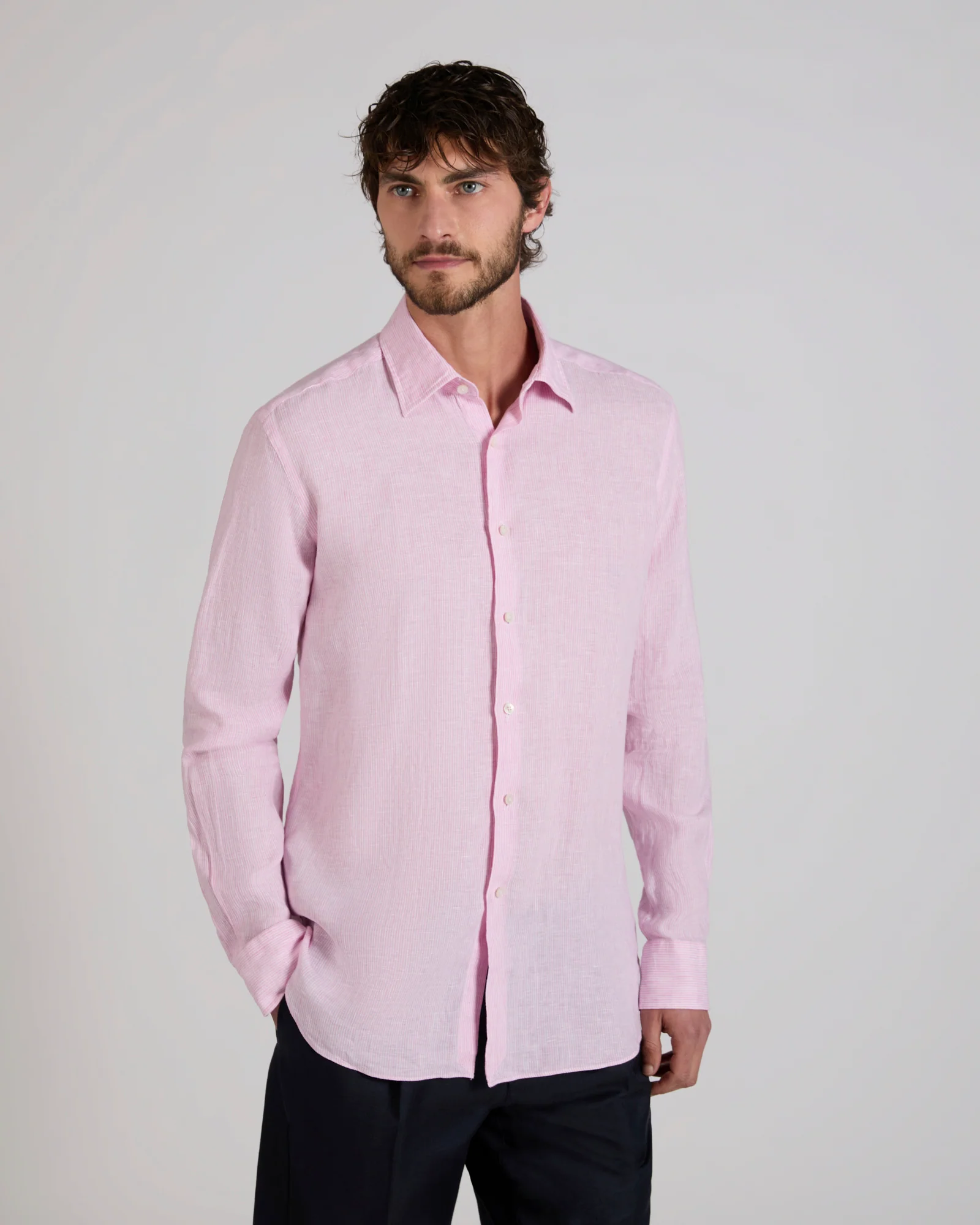 Regular fit linen shirt - Image 2