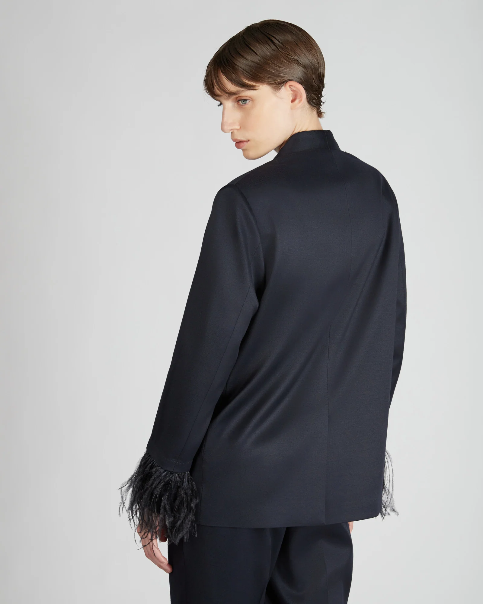 Regular fit shiny flannel jacket - Image 3