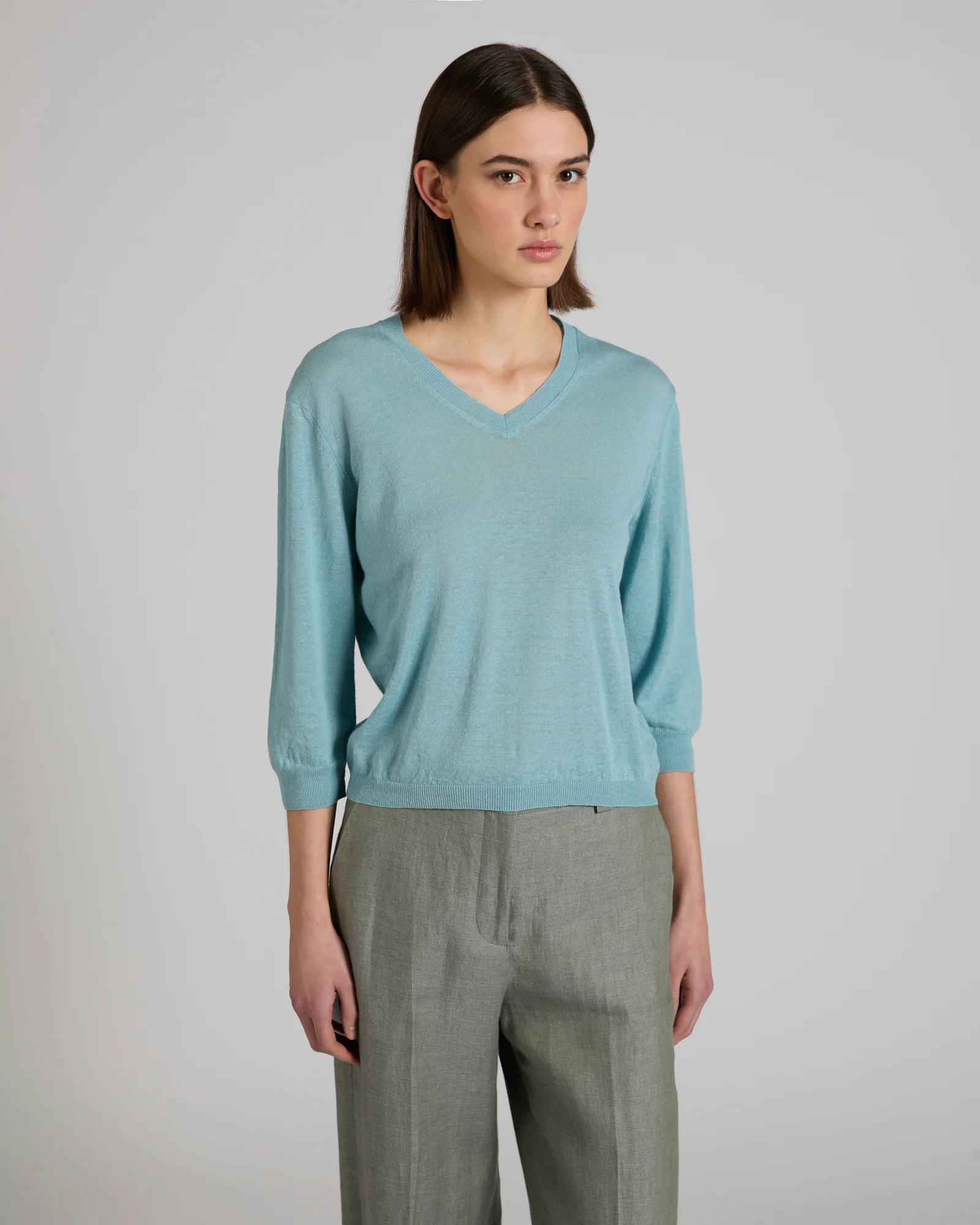 Regular fit shirt in linen and cotton - Image 2