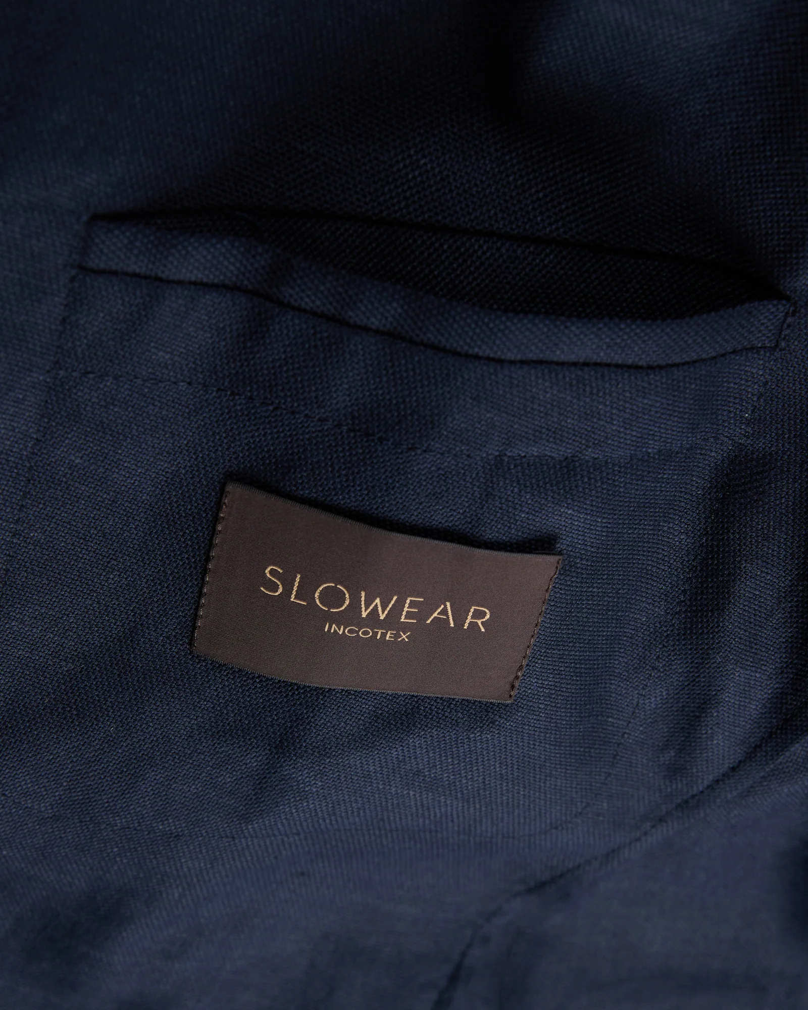 Regular fit stretch cotton and linen panama double-breasted jacket - Image 8