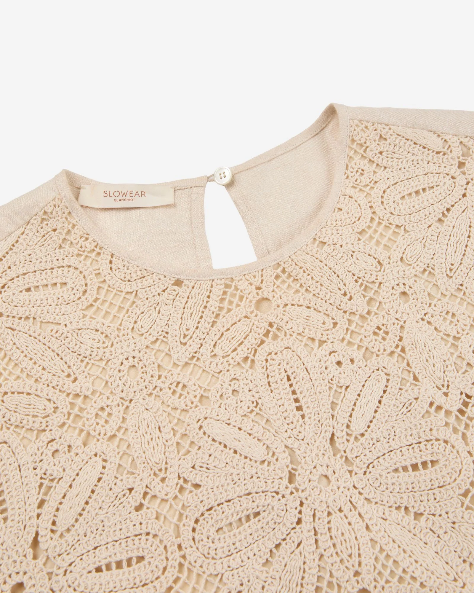 Regular fit top in macramé lace - Image 6