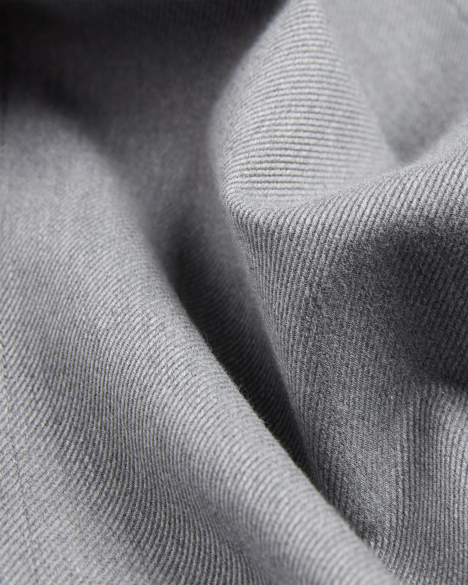 Regular fit wool and cotton drill trousers - Image 8