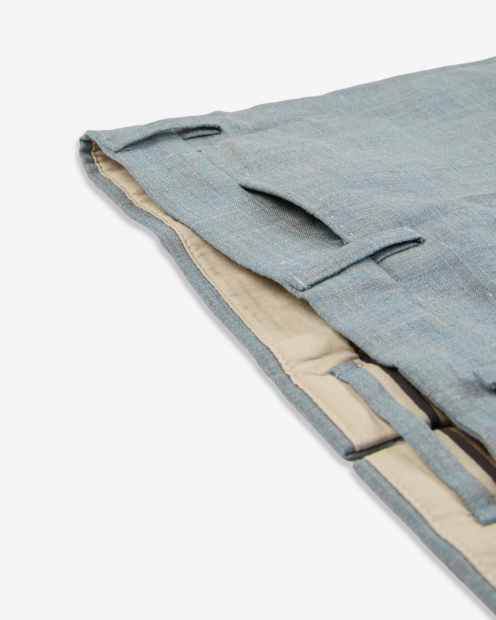 Regular fit wool and silk trousers - Image 7