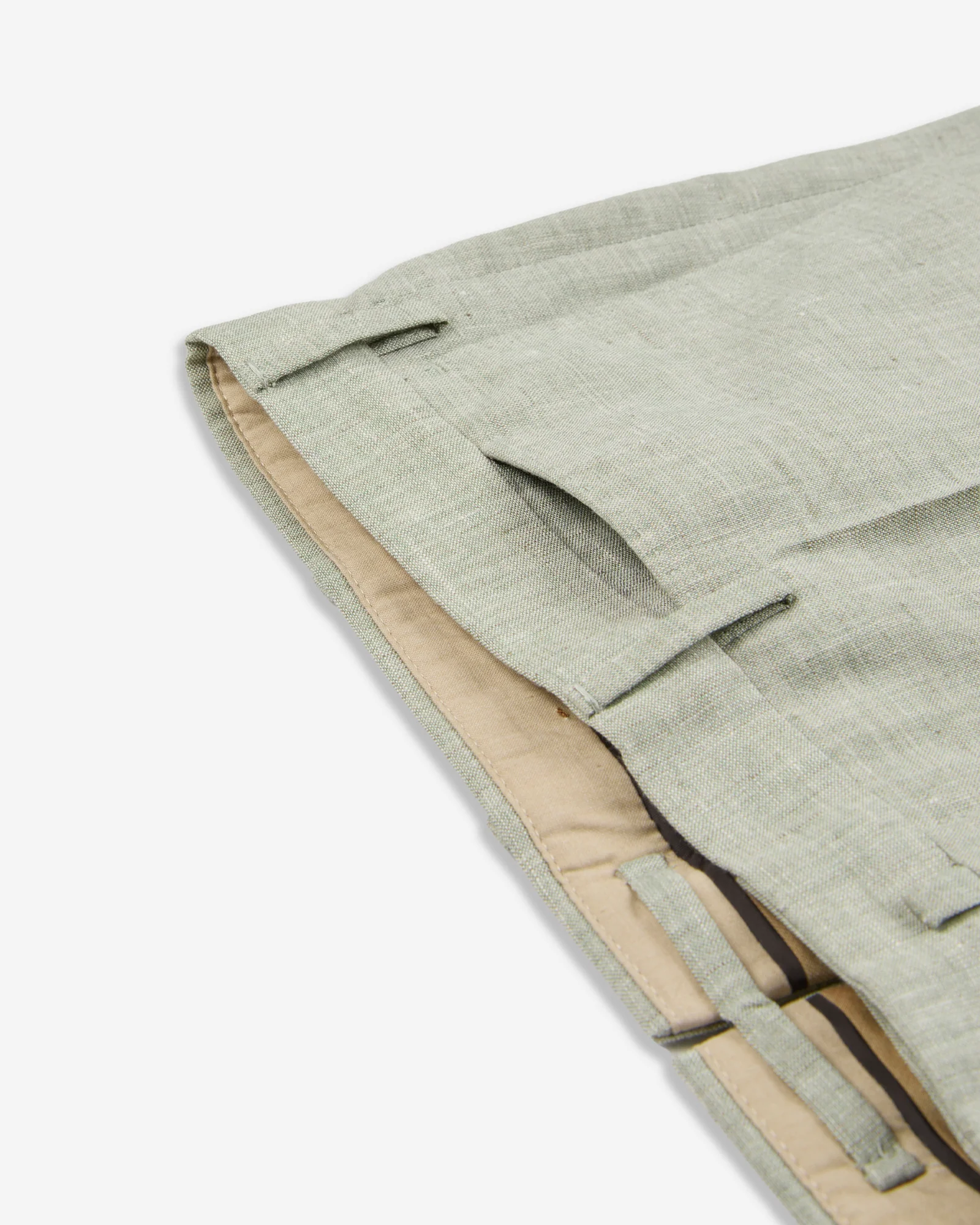 Regular fit wool and silk trousers - Image 7