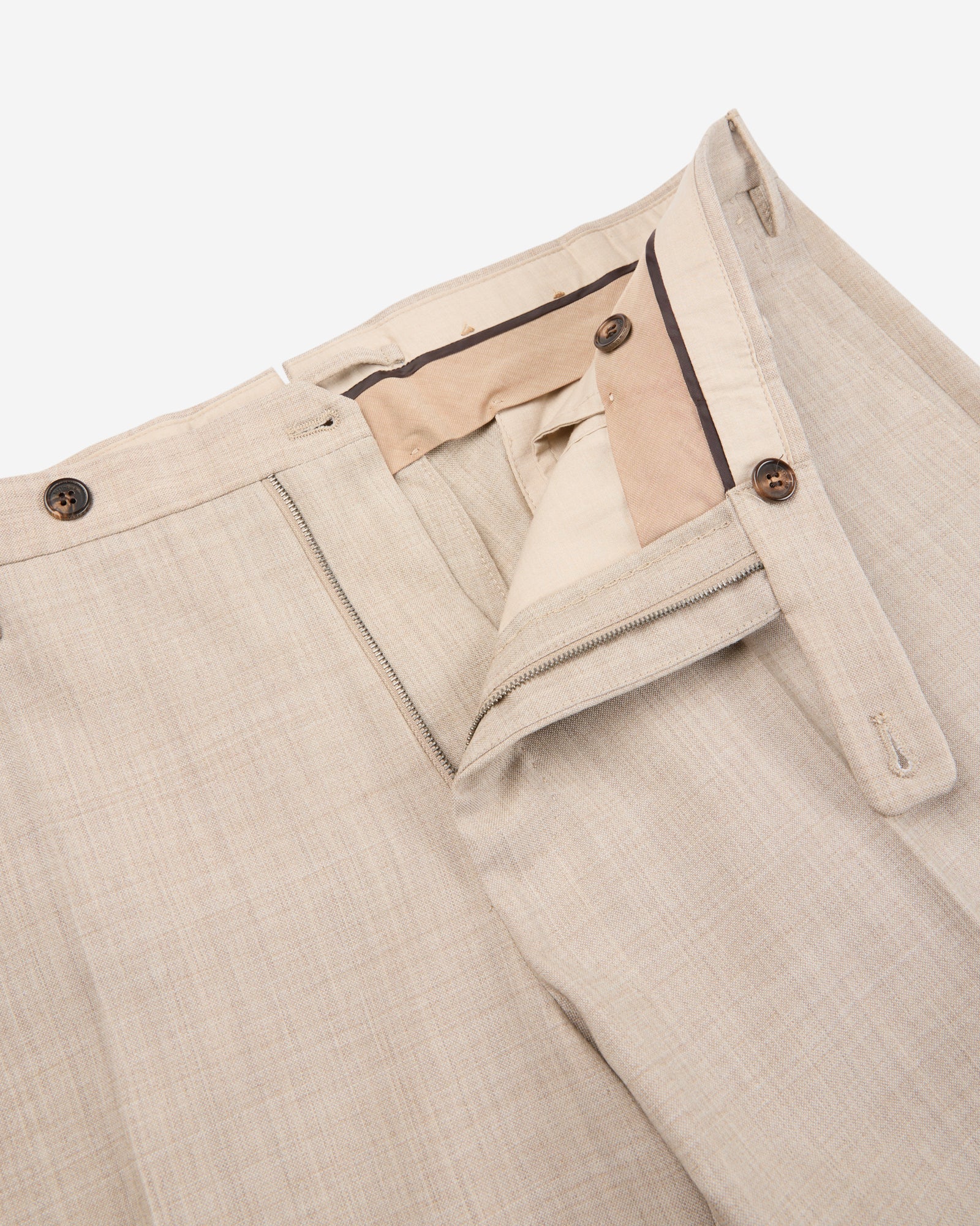 Regular fit wool fabric trousers - Image 6