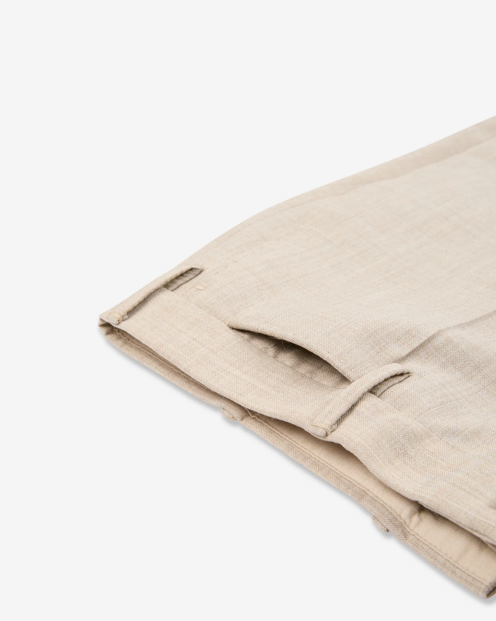 Regular fit wool fabric trousers - Image 7