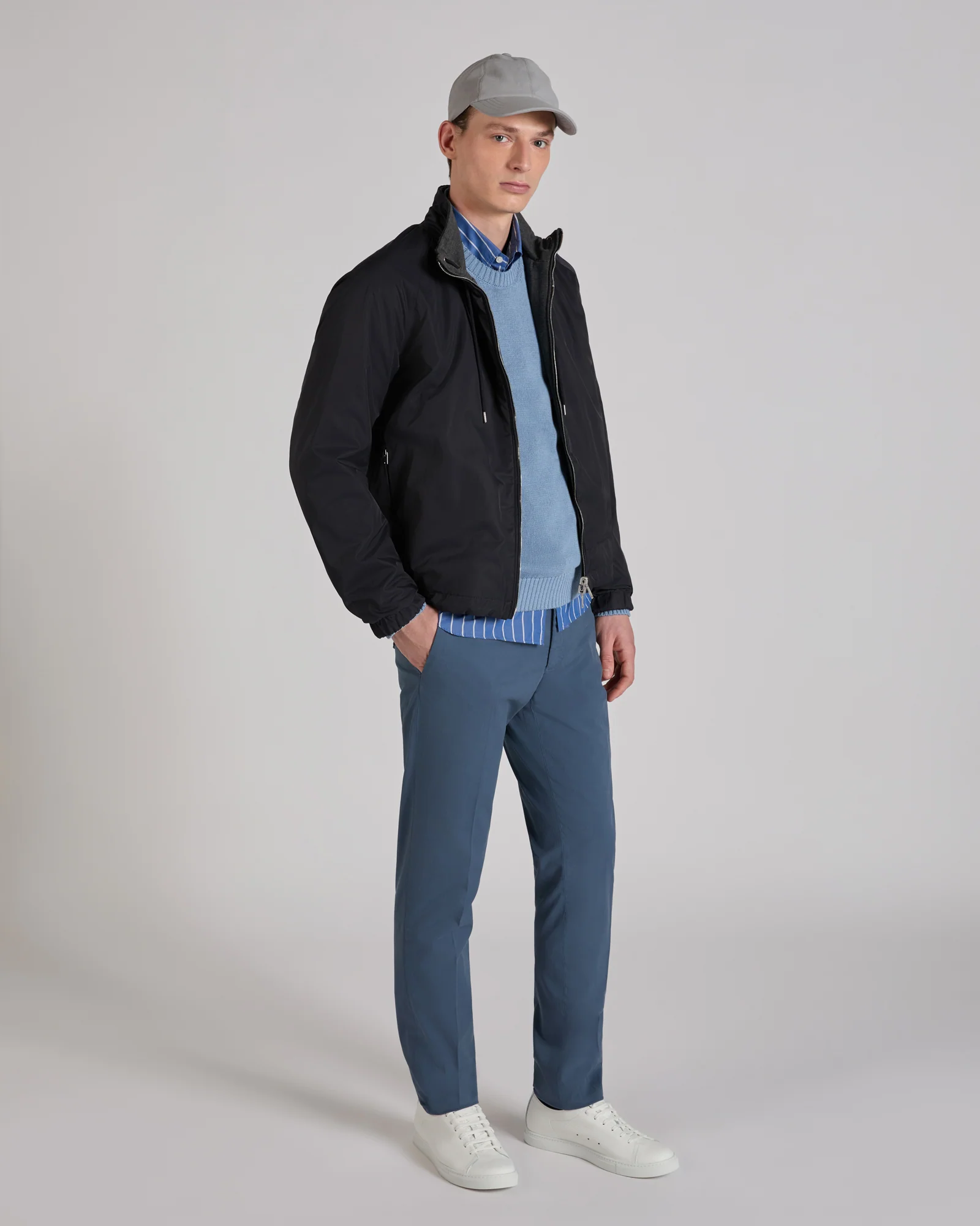Reversible polyester taffeta blouson jacket - Image 8