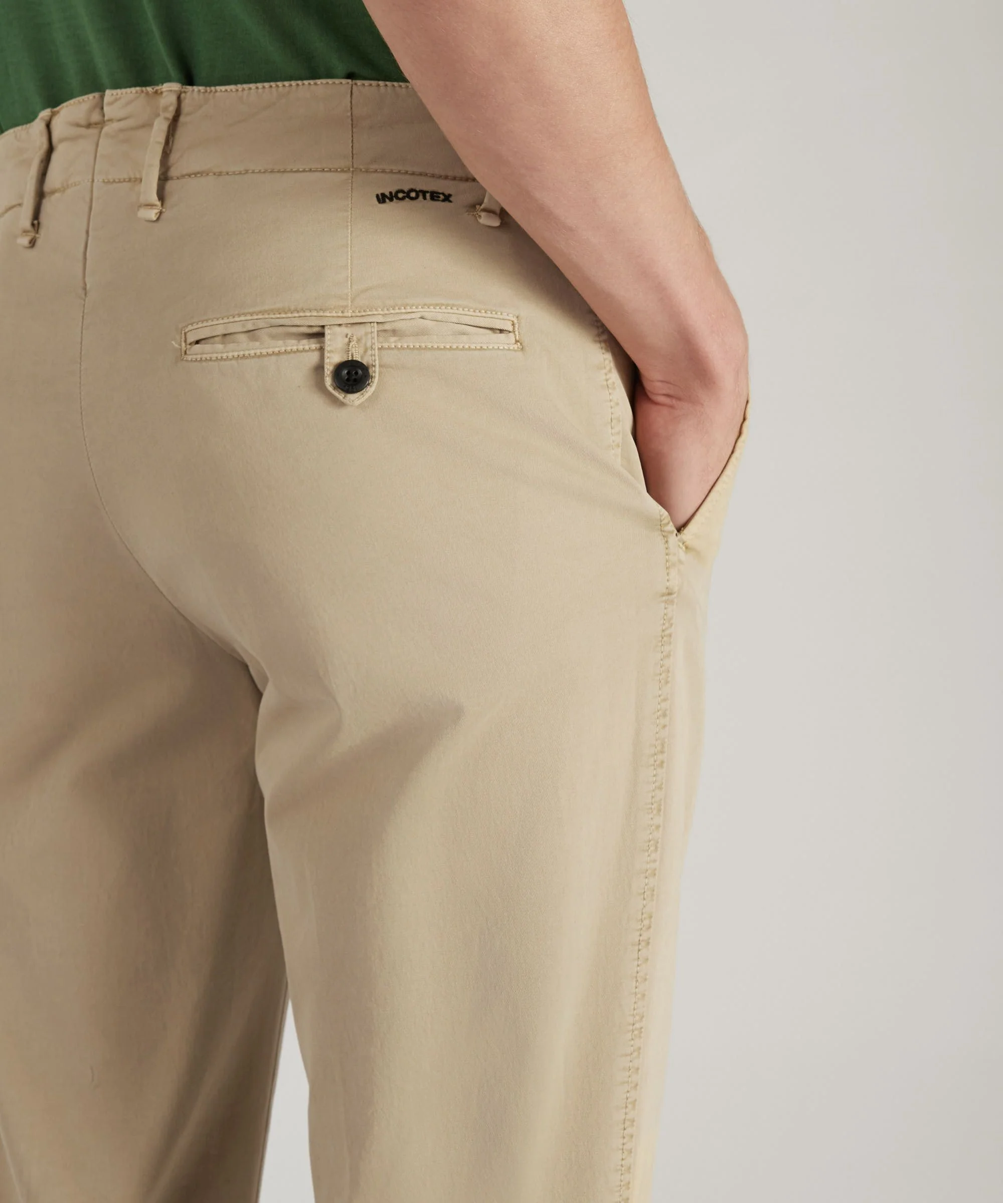 Slim-fit certified stretch gabardine trousers - Image 4