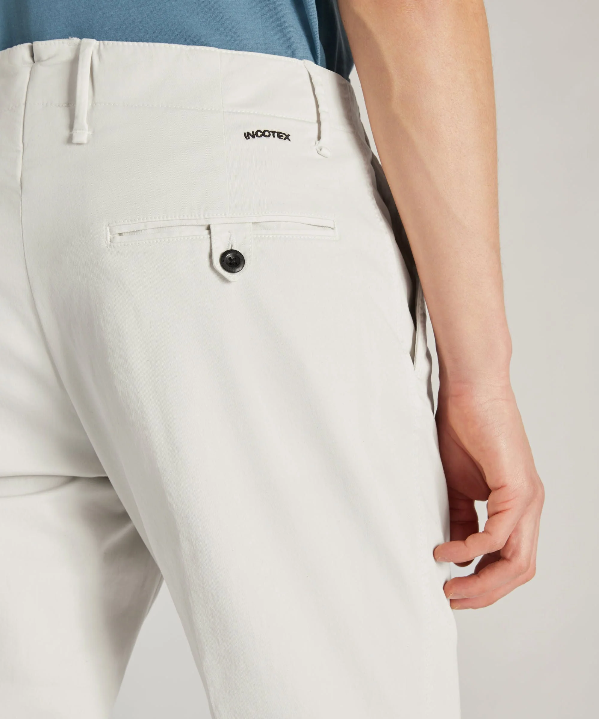Slim-fit certified stretch gabardine trousers - Image 4