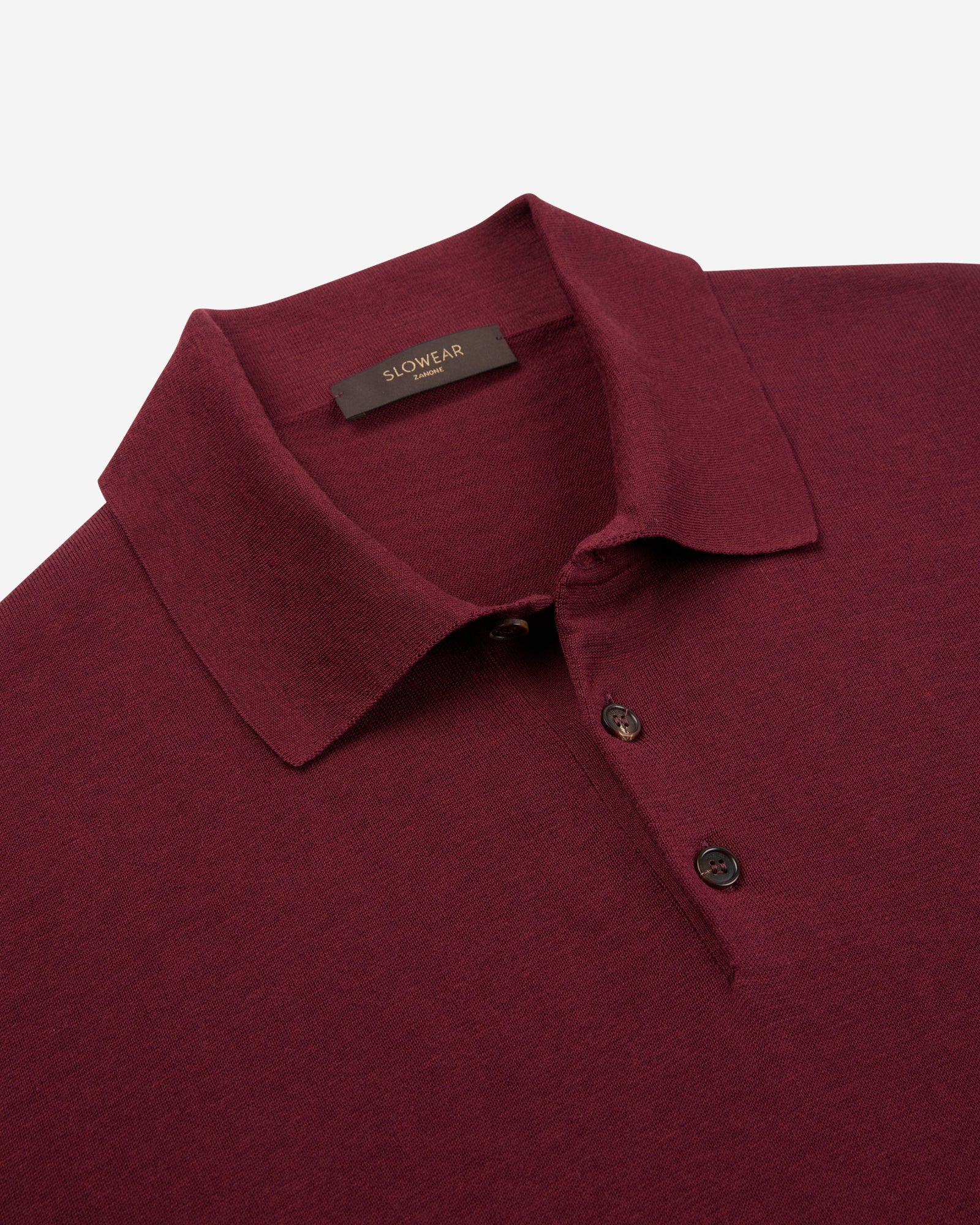 Slim fit cotton and silk polo shirt - Image 6