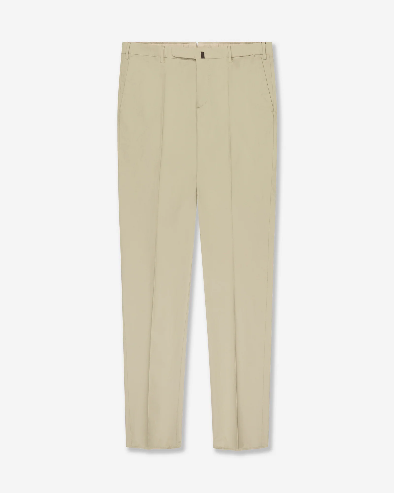 Slim fit cotton poplin trousers