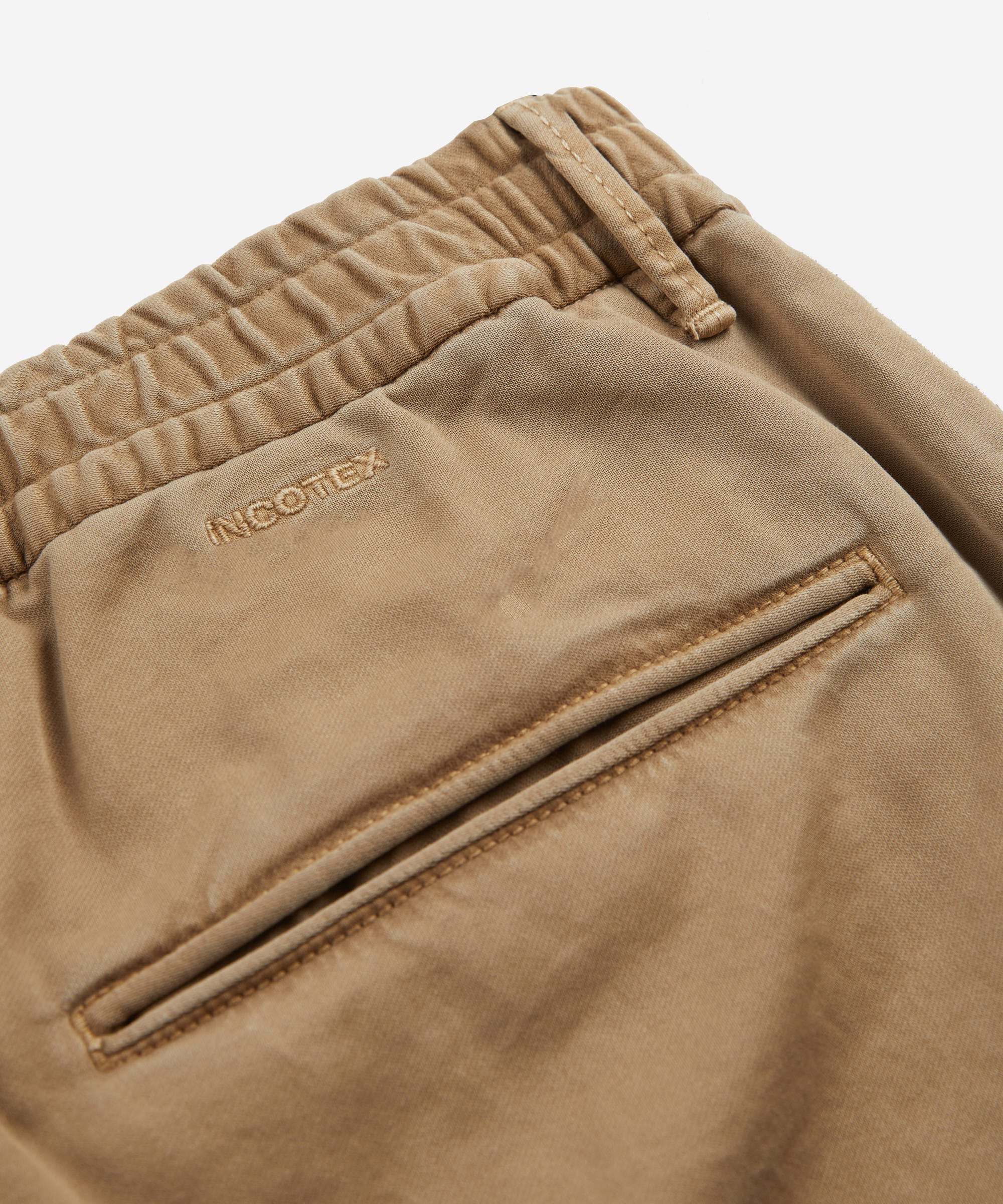 Slim-fit cotton satin trousers - Image 7
