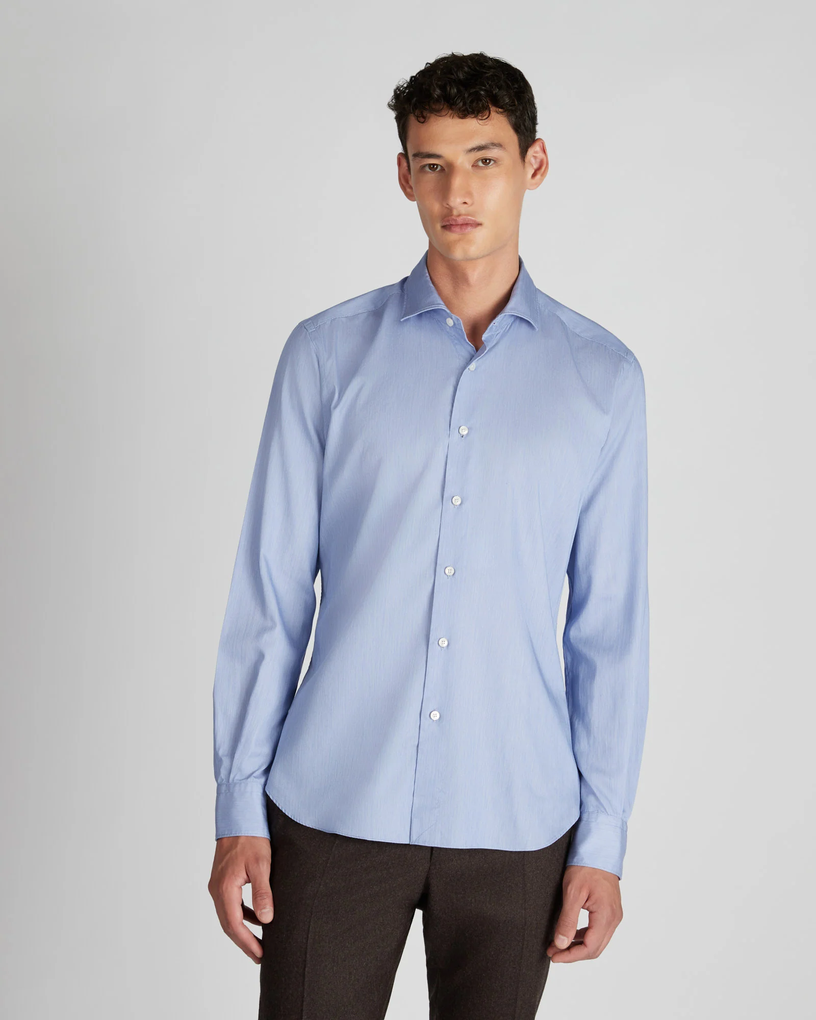Slim fit cotton shirt - Image 2