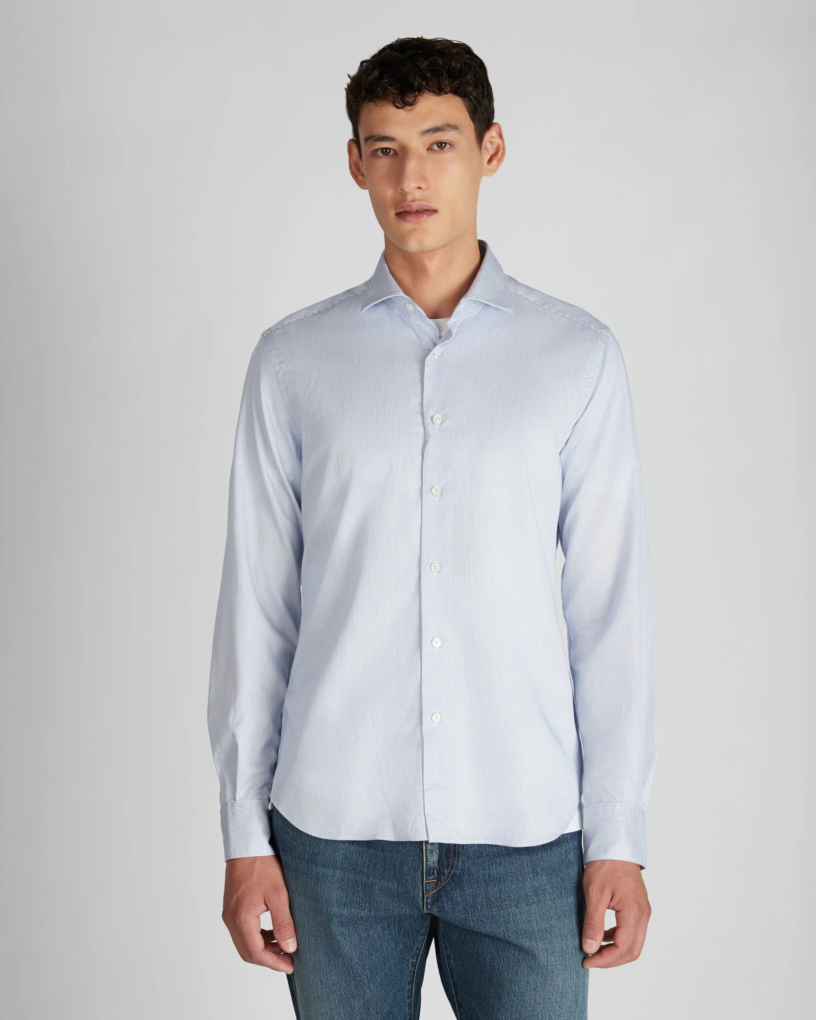 Slim fit cotton shirt - Image 2