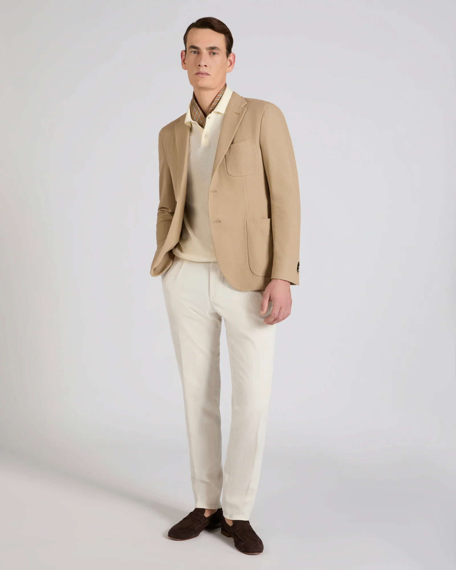 Slim fit English-rib knit jersey jacket - Image 5