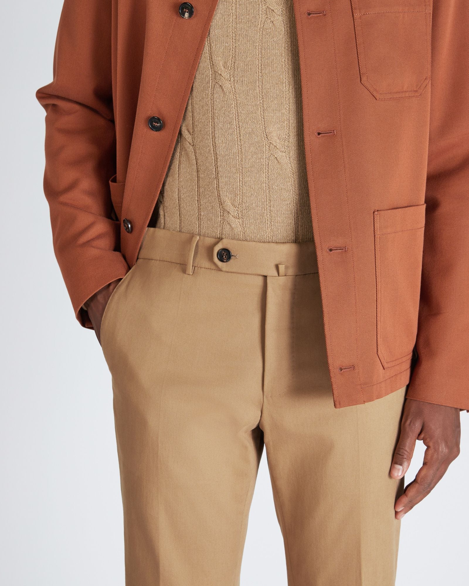 Slim fit gabardine Flexpant - Image 4