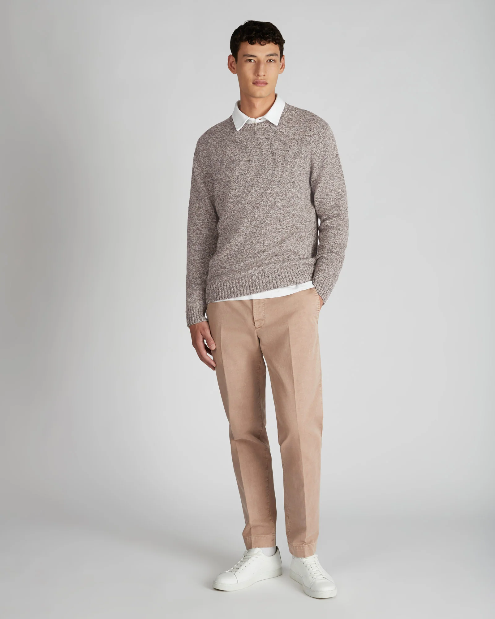 Slim fit Geelong wool crewneck sweater - Image 5