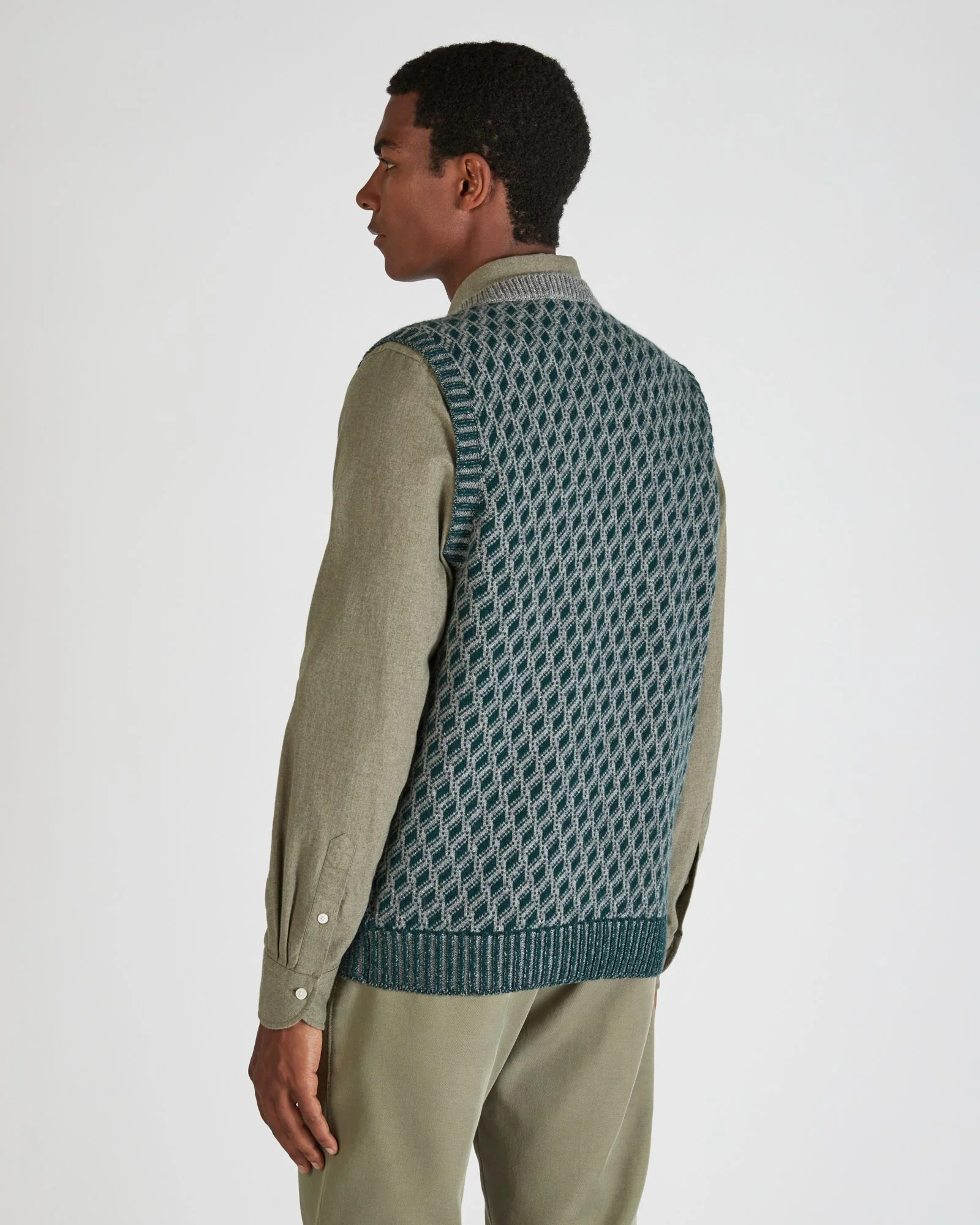 Slim fit Geelong wool gilet - Image 3