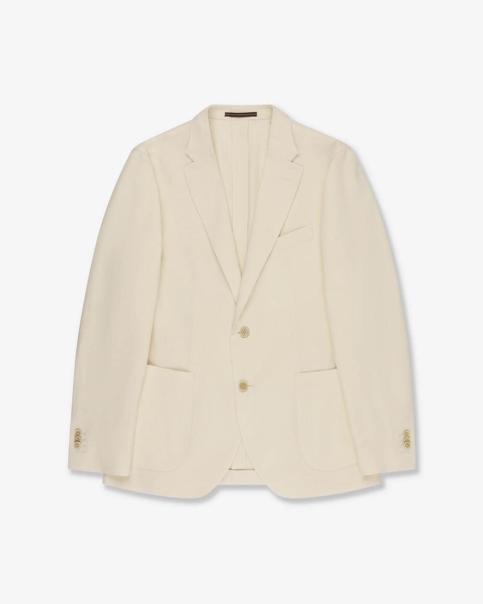 Slim fit mélange effect cotton jacket