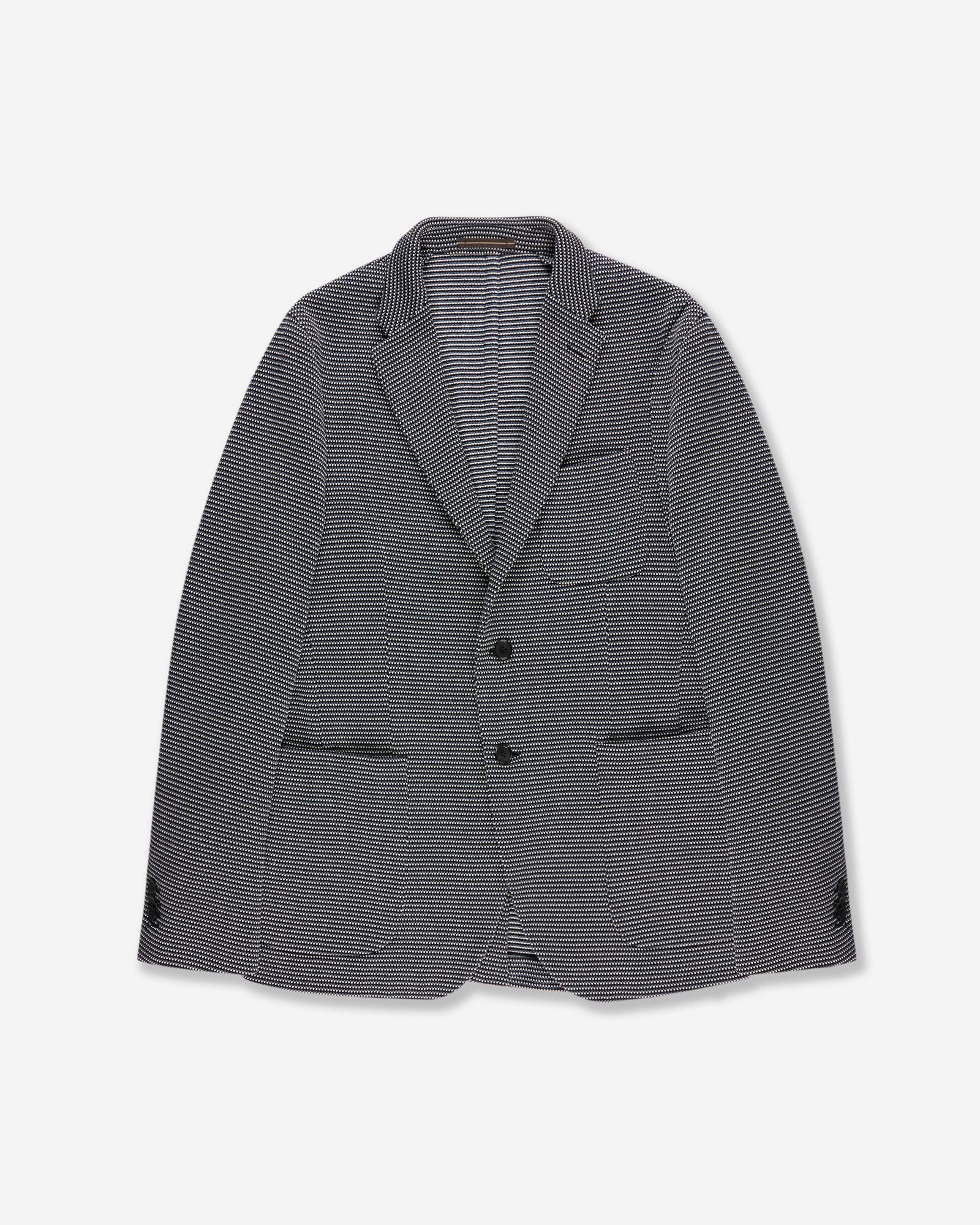 Slim fit micro-patterned jersey jacket