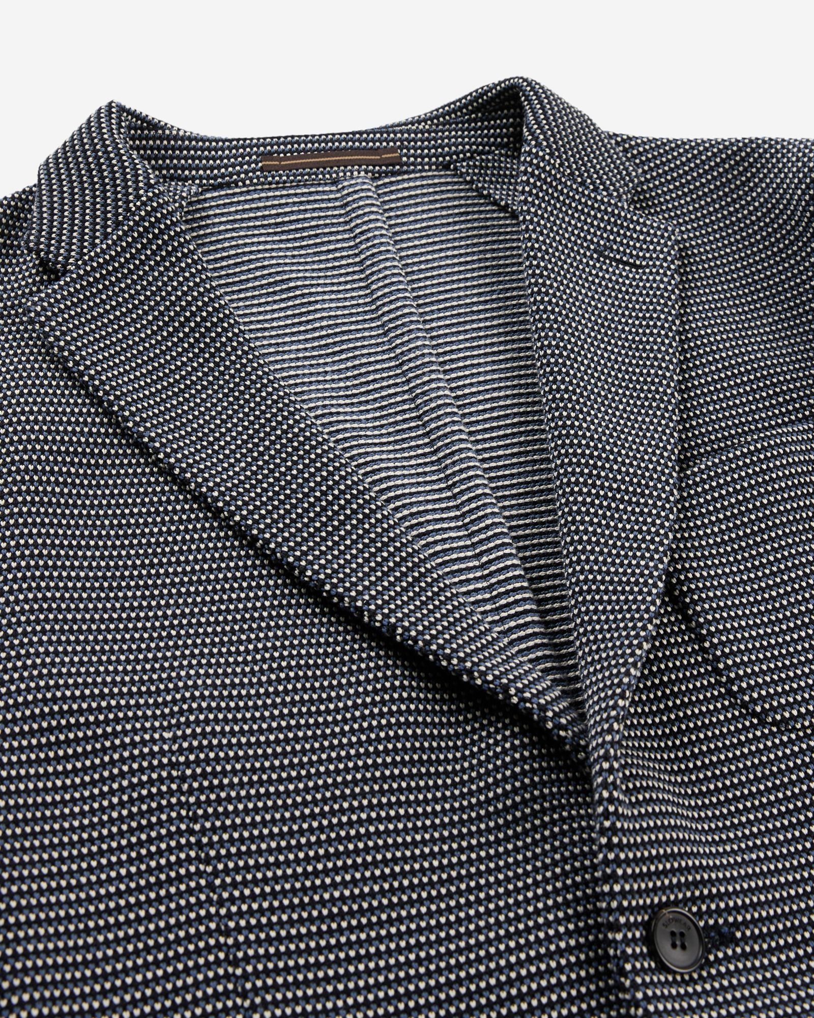 Slim fit micro-patterned jersey jacket - Image 6