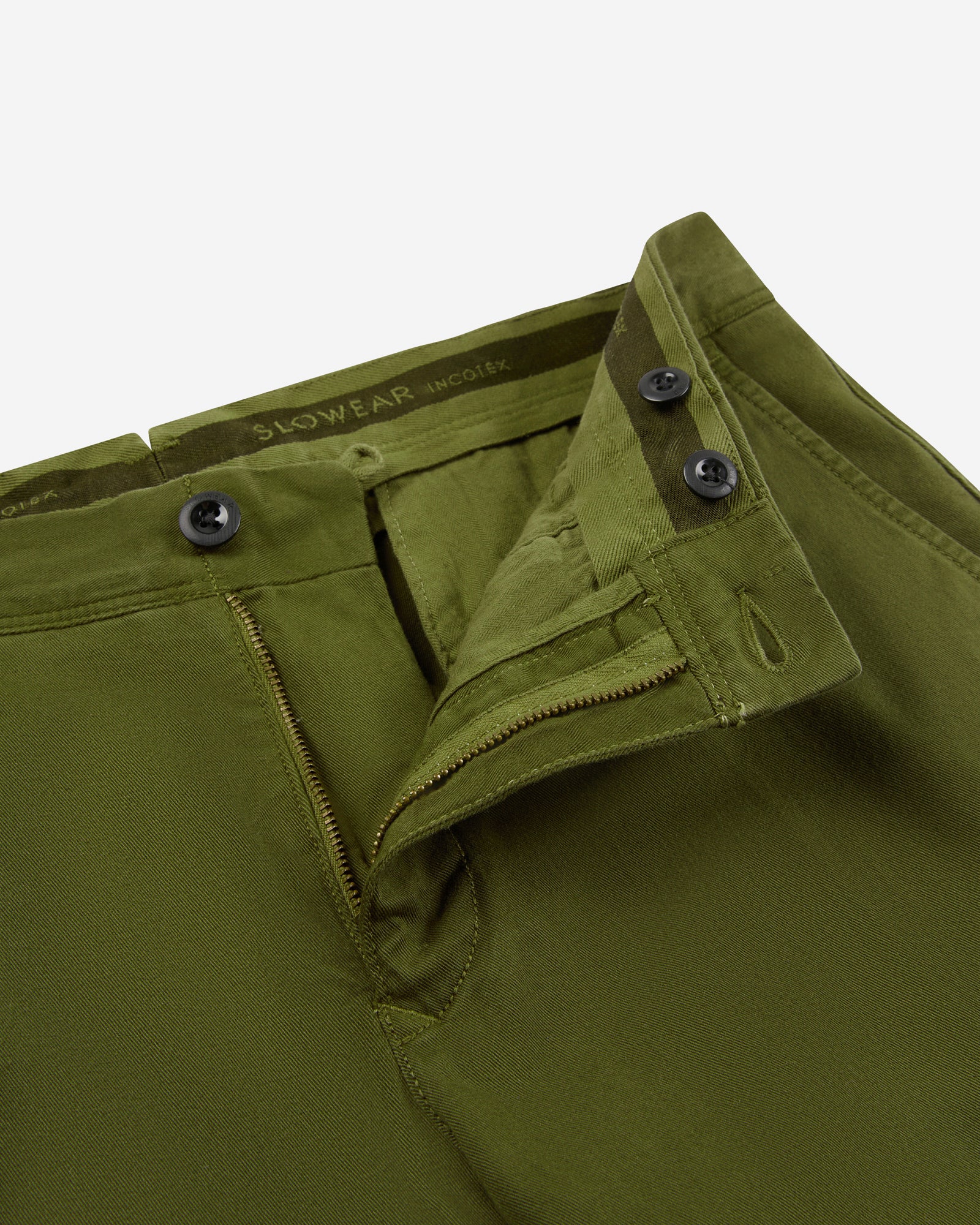 Slim fit organic cotton twill trousers - Image 6