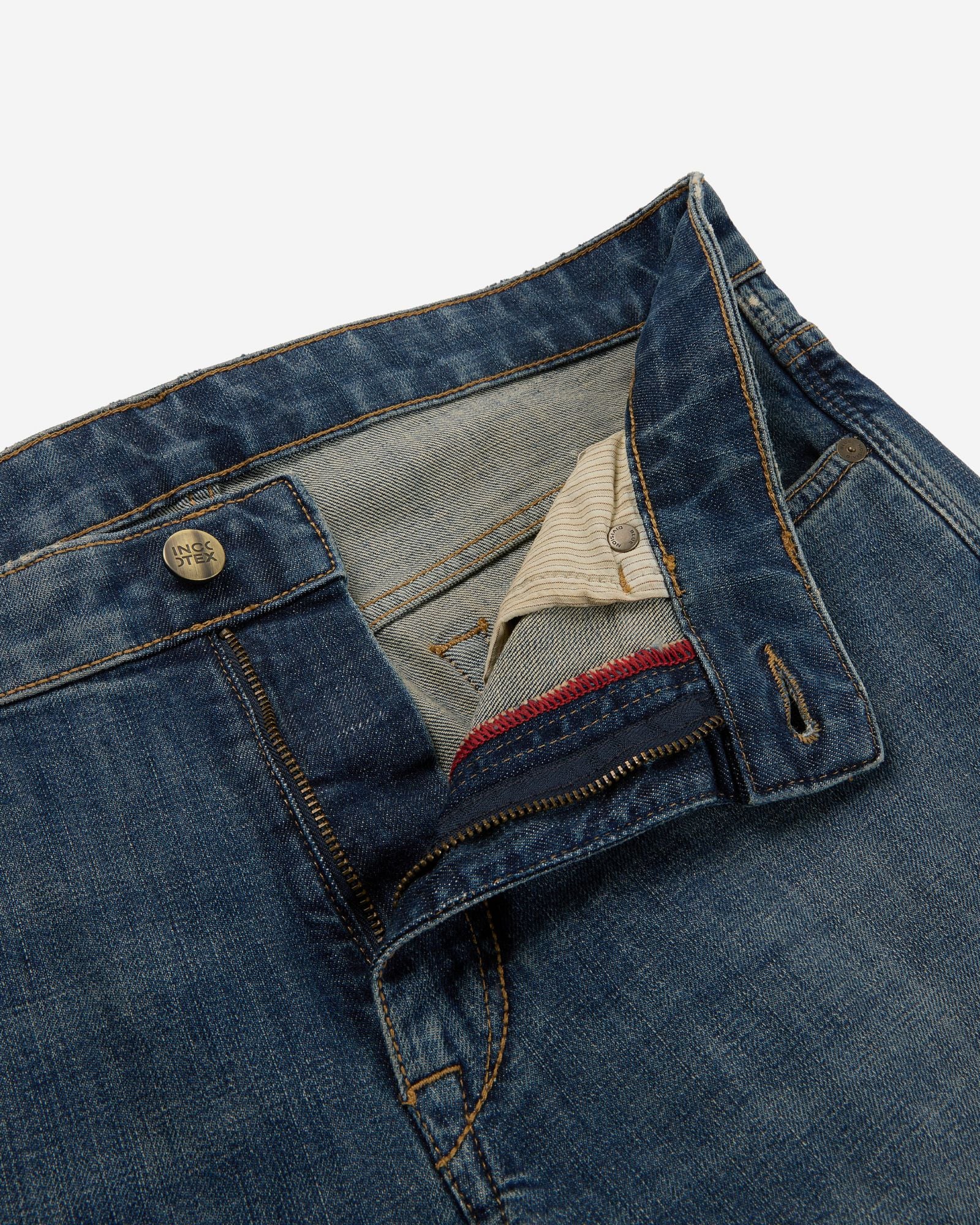 Slim fit stretch denim five-pocket trousers - Image 6