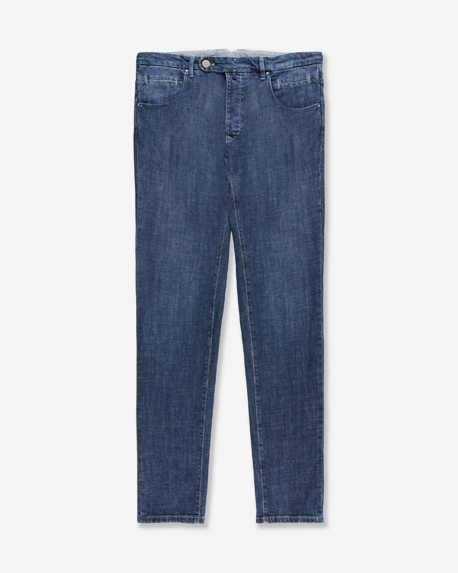 Slim fit tailored trousers in stretch denim