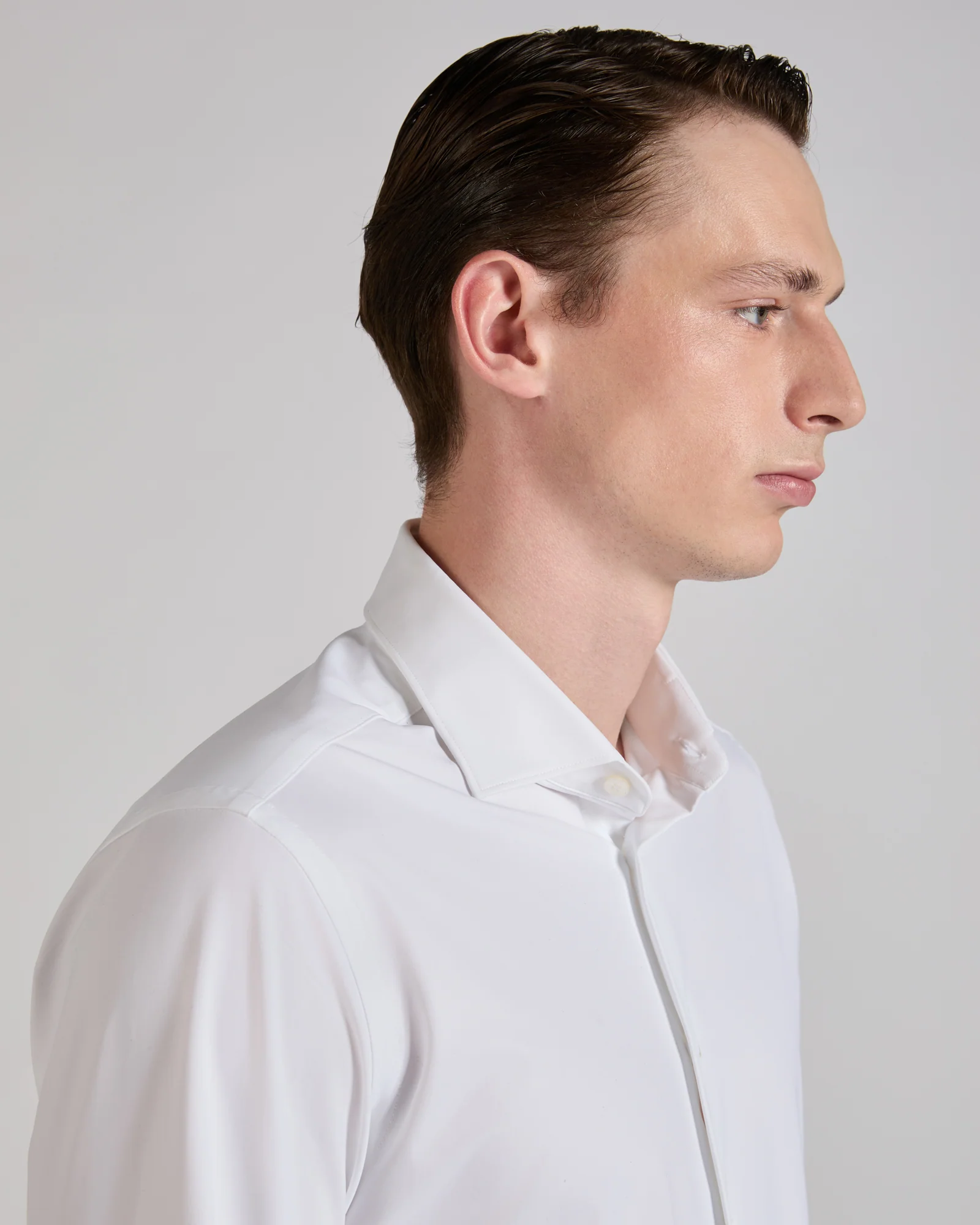 Slim fit technical fabric shirt - Image 4