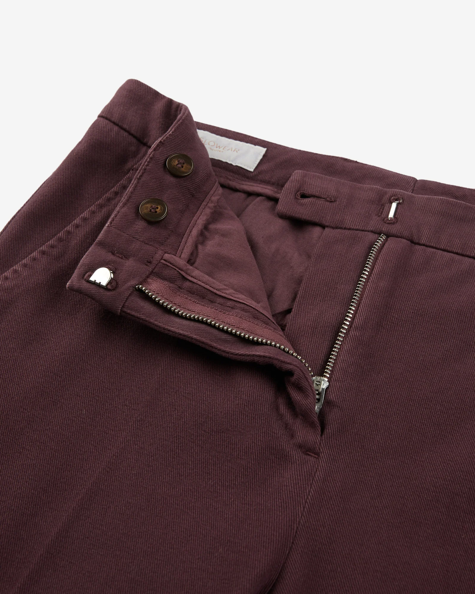 Slim fit trousers in stretch cotton drill - Image 6