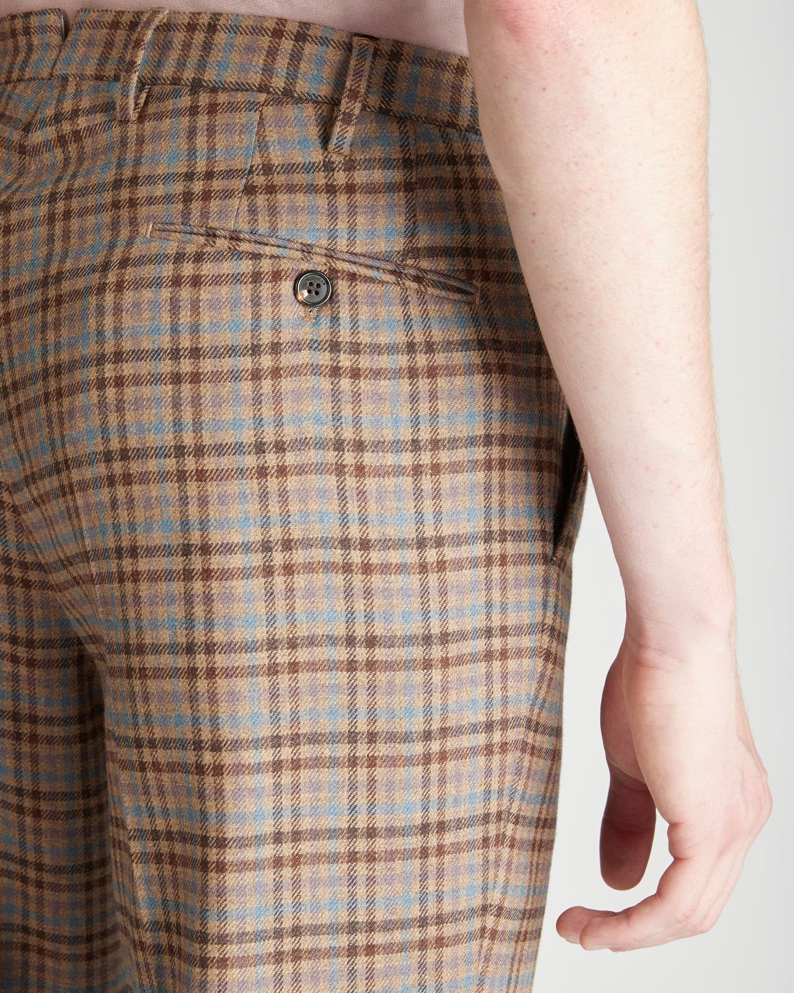 Regular fit wool and cashmere trousers - Image 4