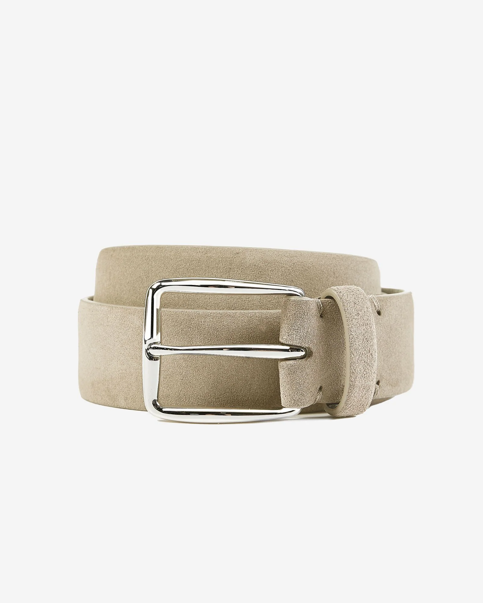 Suede leather belt